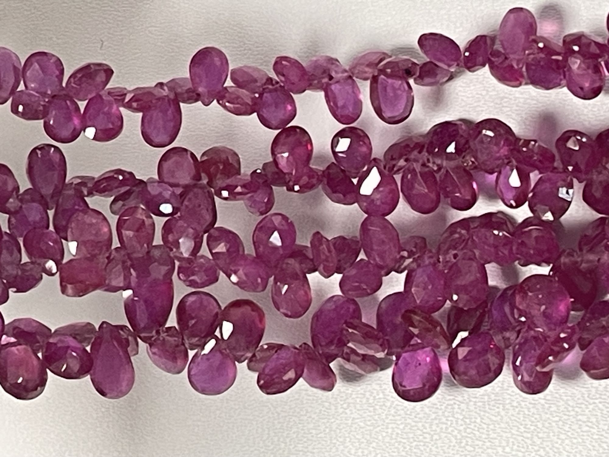 Ruby Pear Faceted