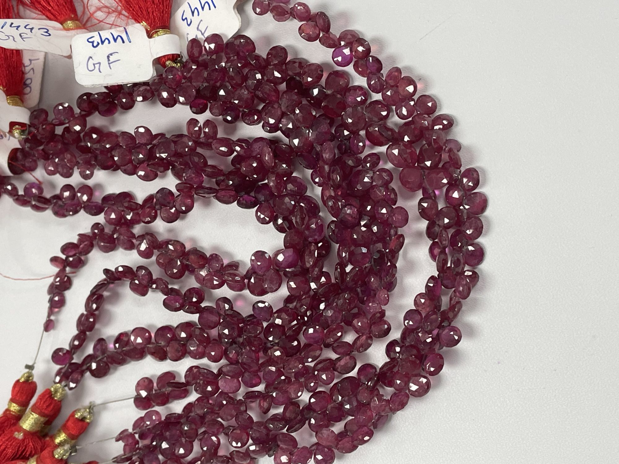 Ruby Heart Faceted