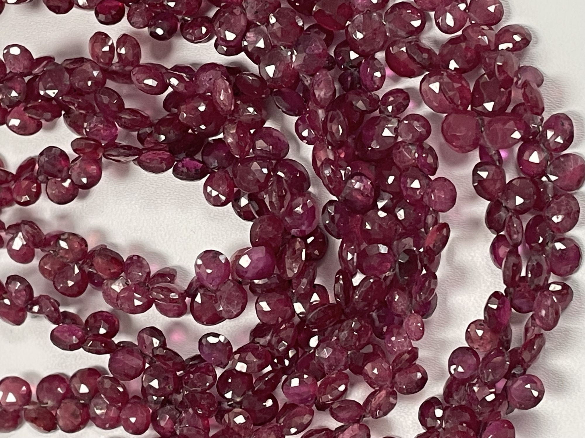Ruby Heart Faceted