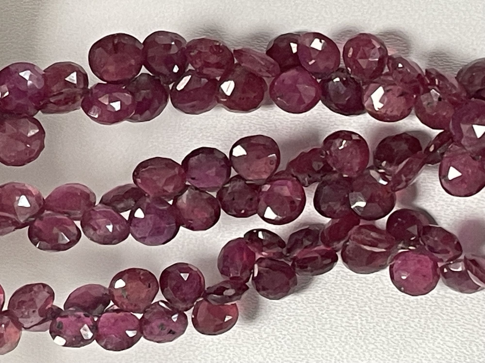 Ruby Heart Faceted