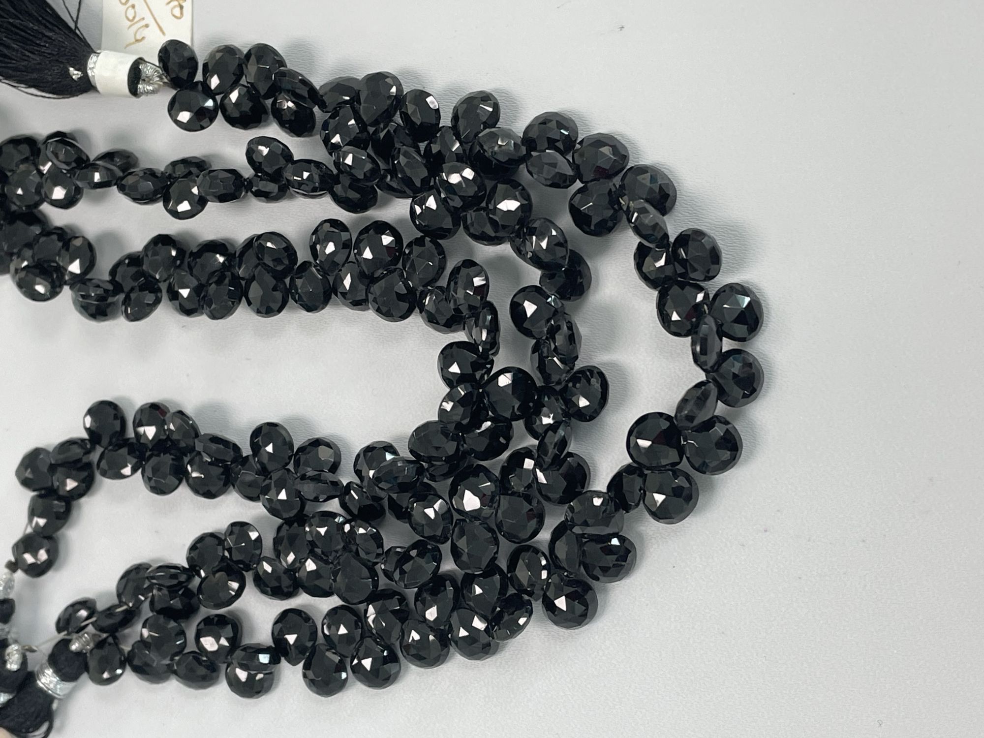 Black Spinel Heart Faceted