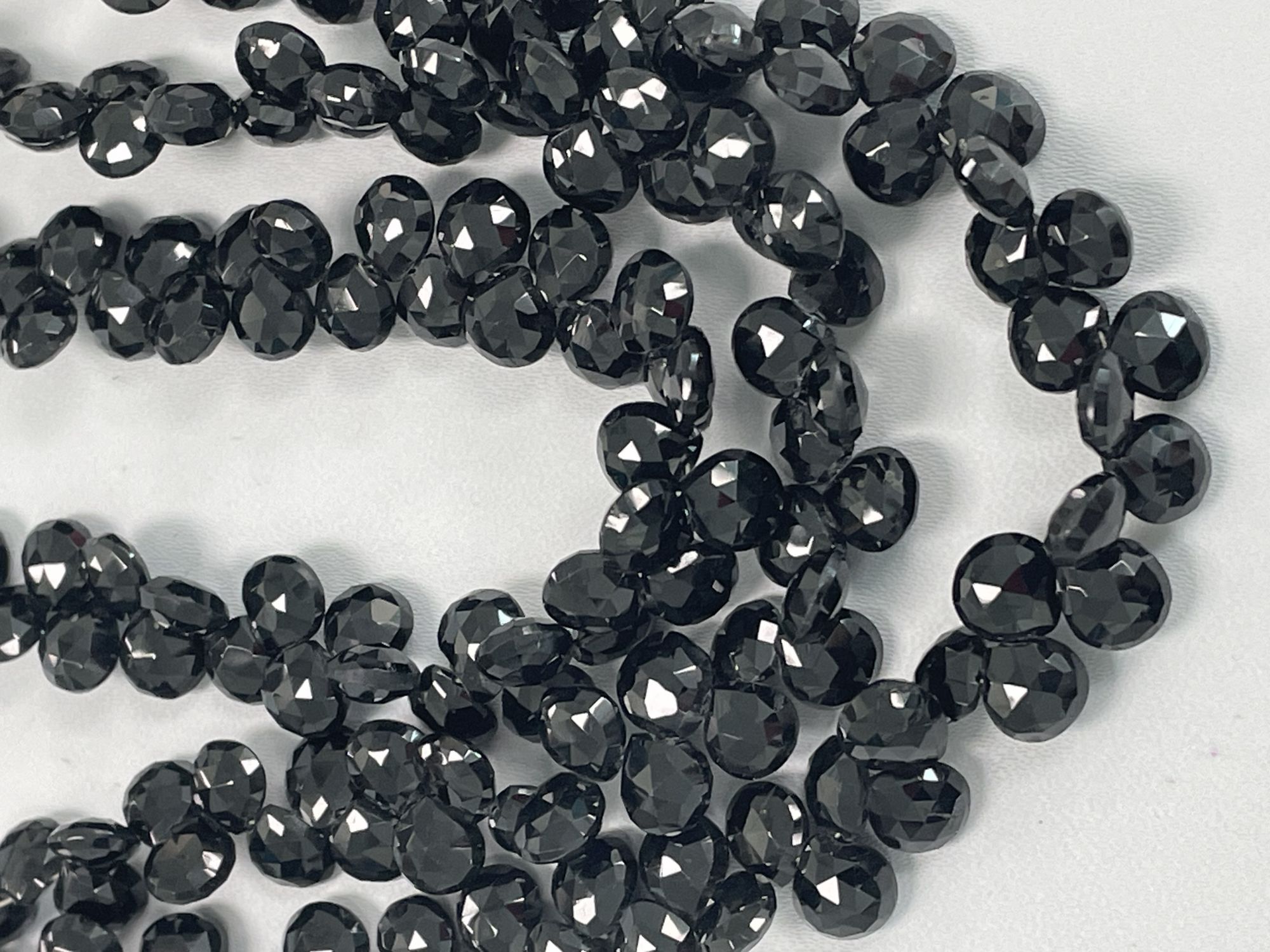 Black Spinel Heart Faceted