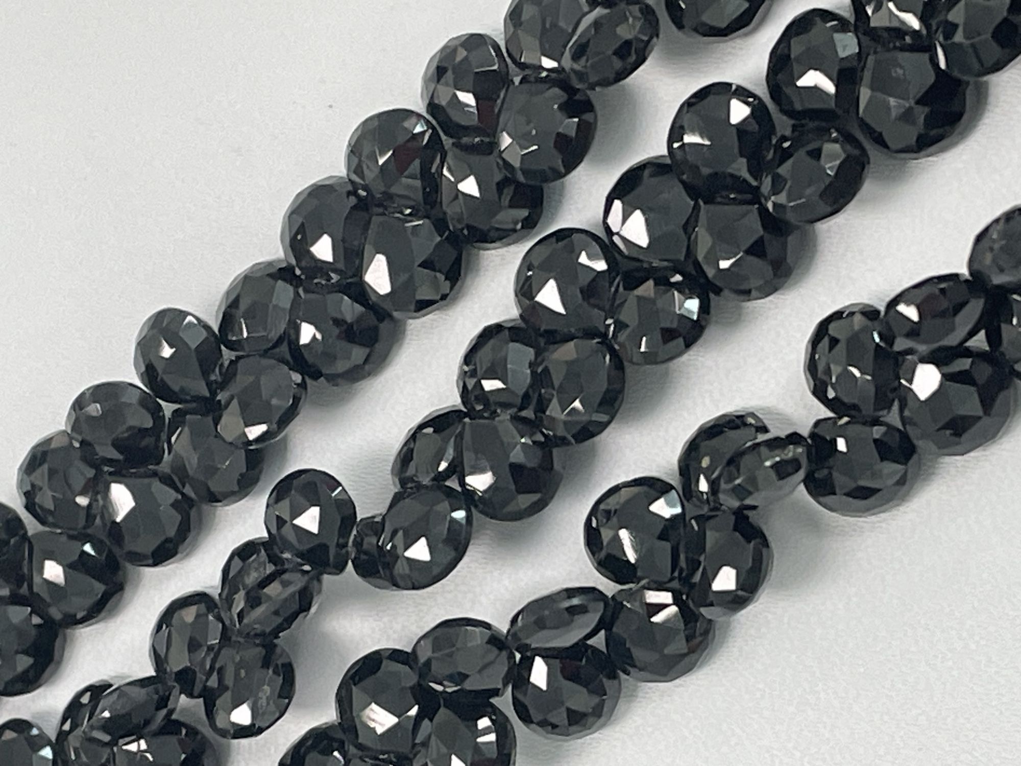 Black Spinel Heart Faceted