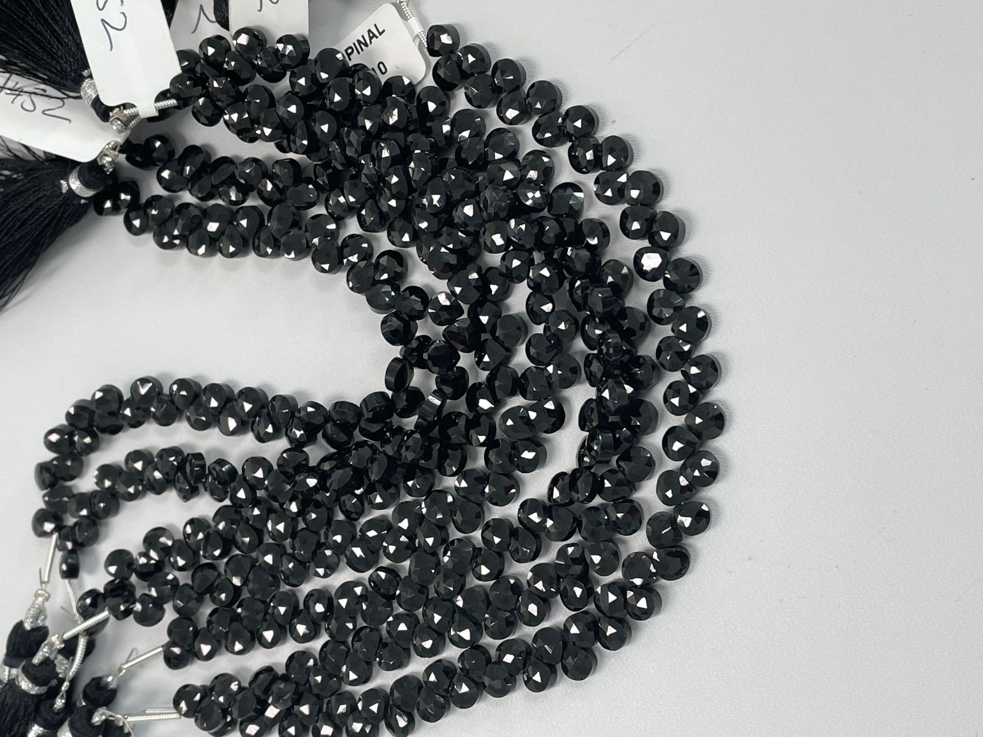 Black Spinel Heart Faceted
