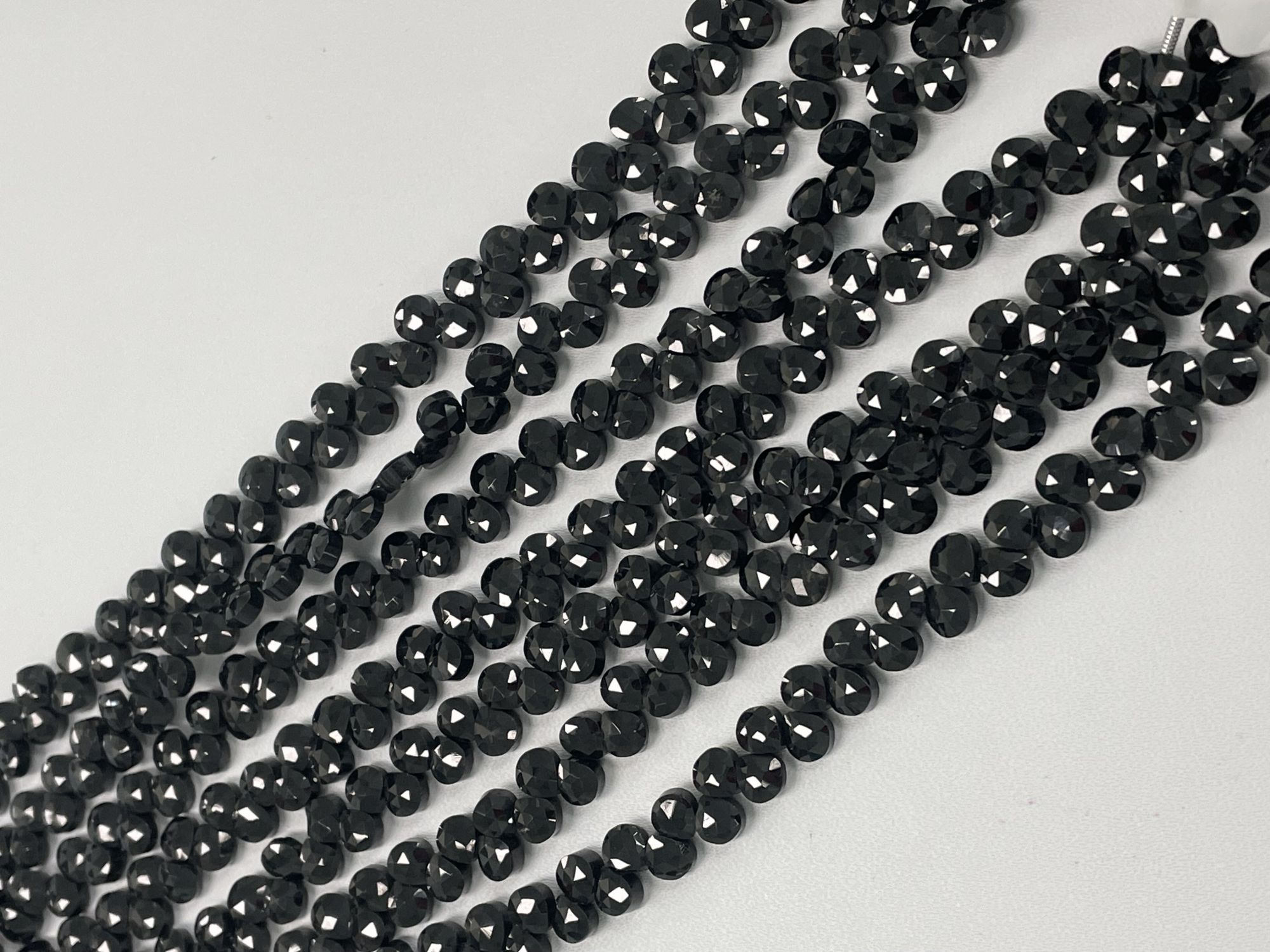 Black Spinel Heart Faceted