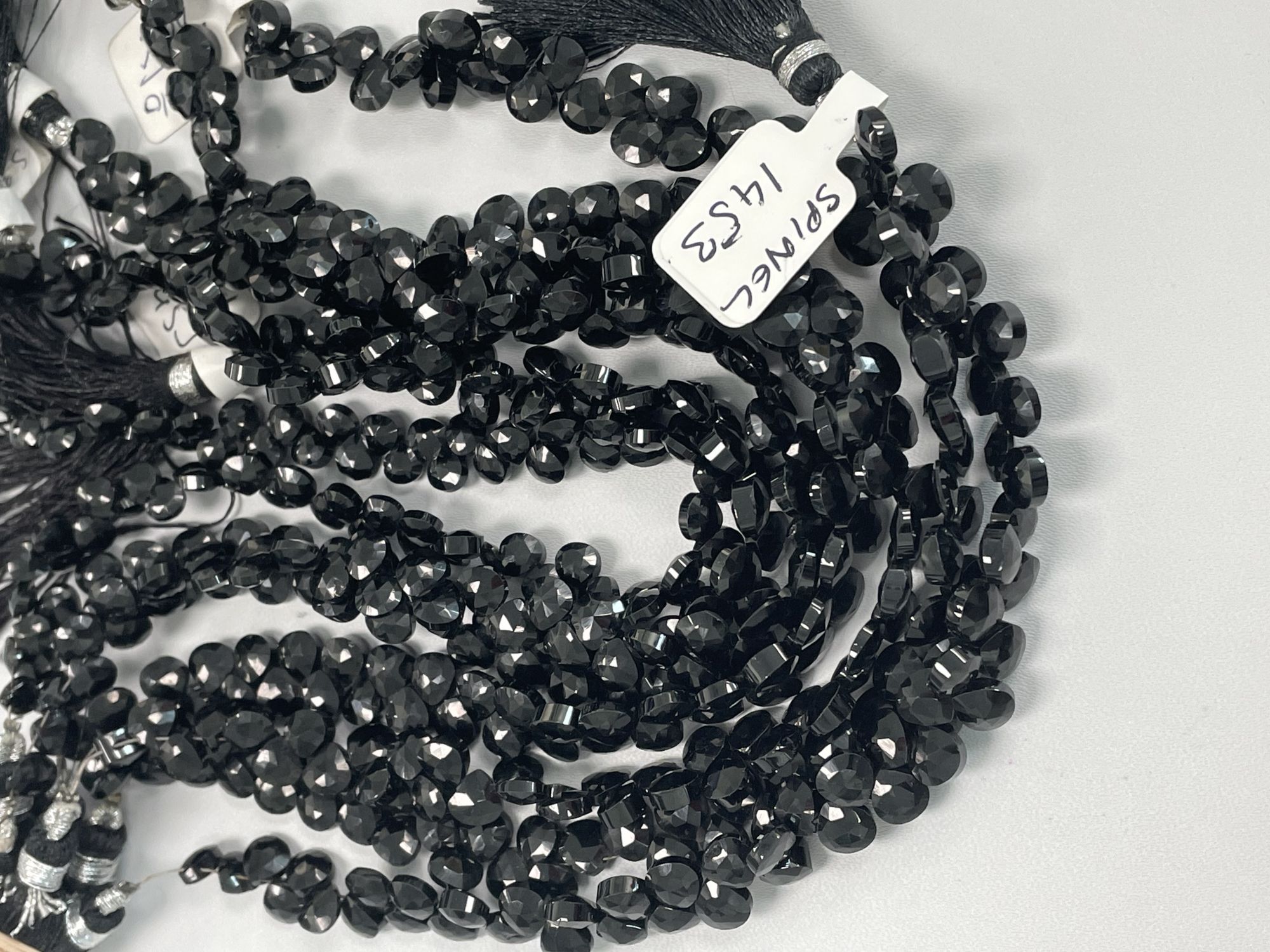 Black Spinel Heart Faceted