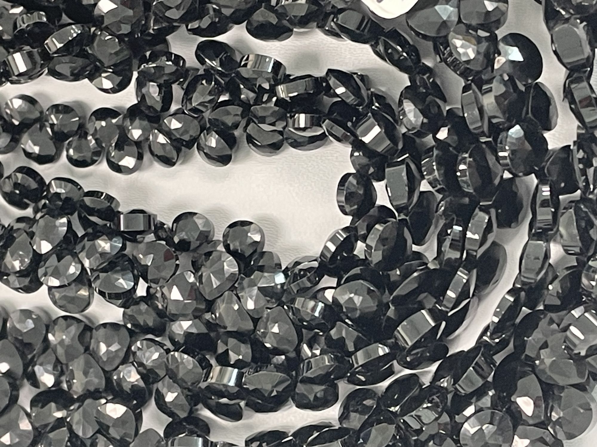 Black Spinel Heart Faceted