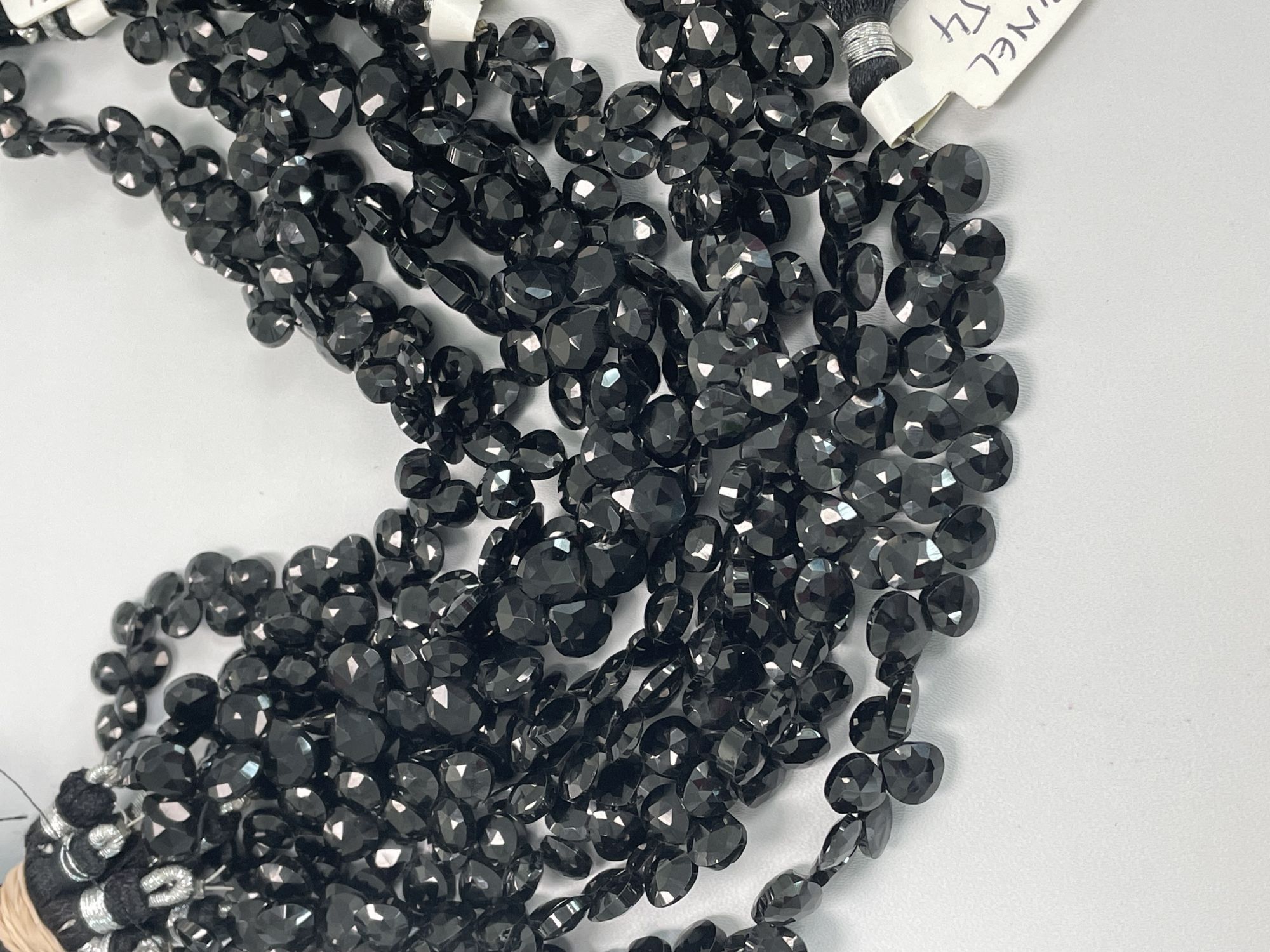 Black Spinel Heart Faceted