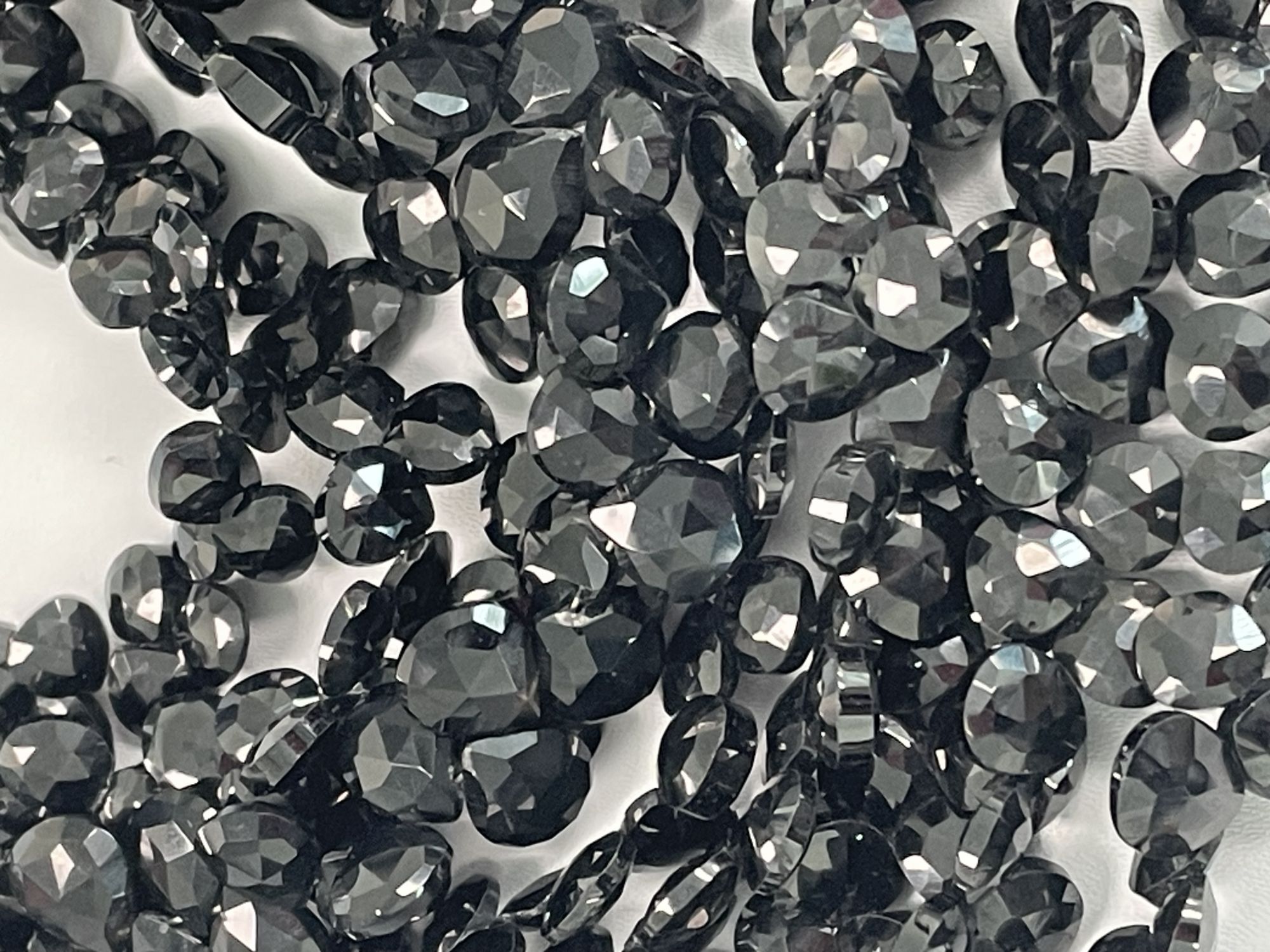 Black Spinel Heart Faceted