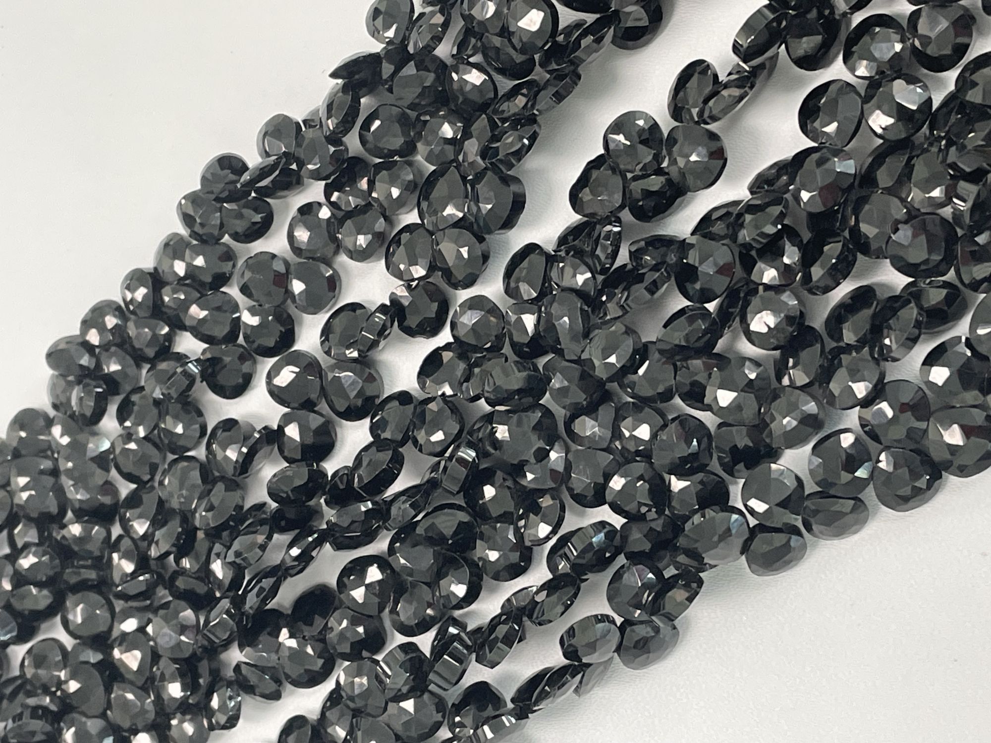 Black Spinel Heart Faceted