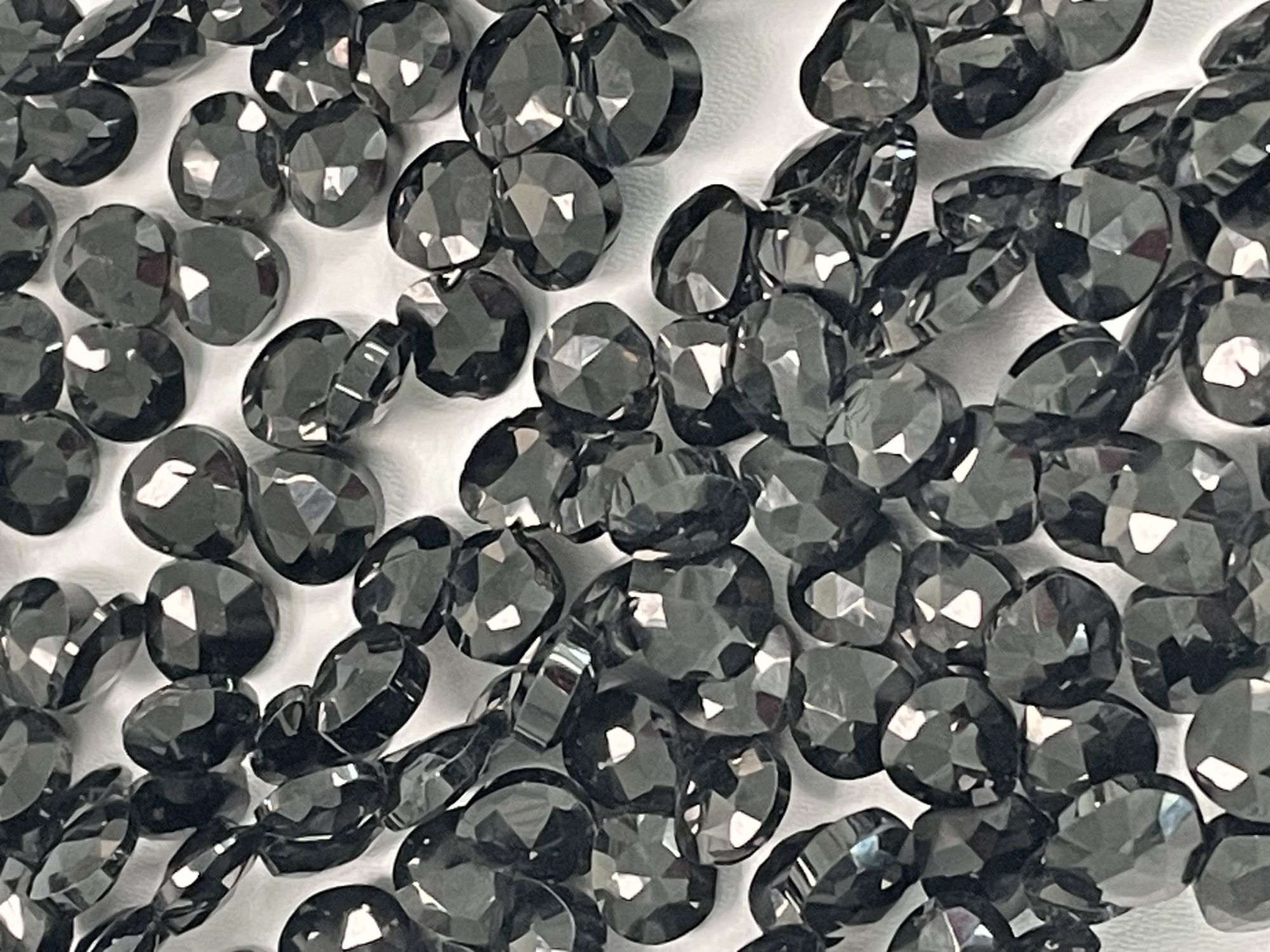 Black Spinel Heart Faceted