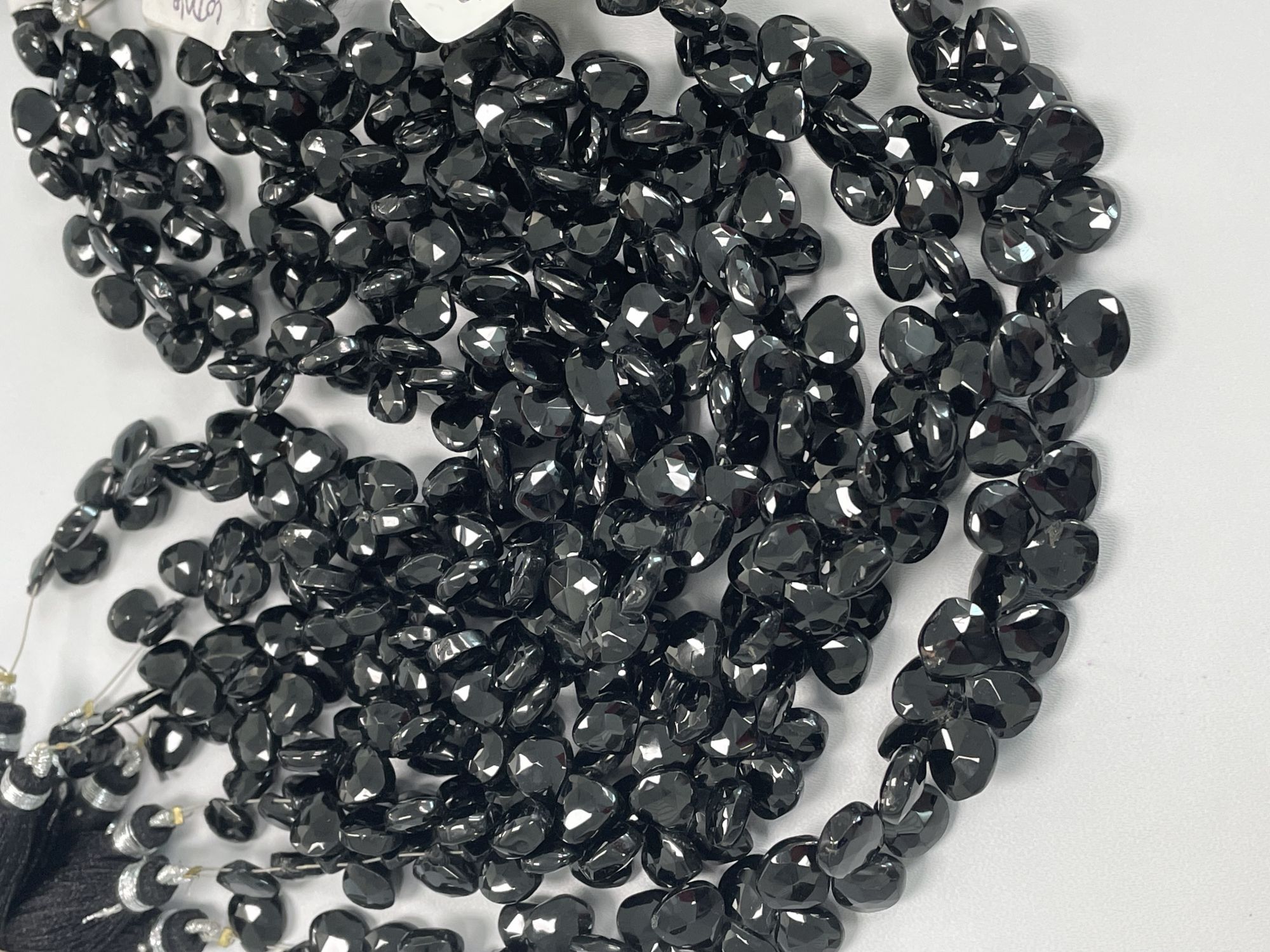 Black Spinel Heart faceted