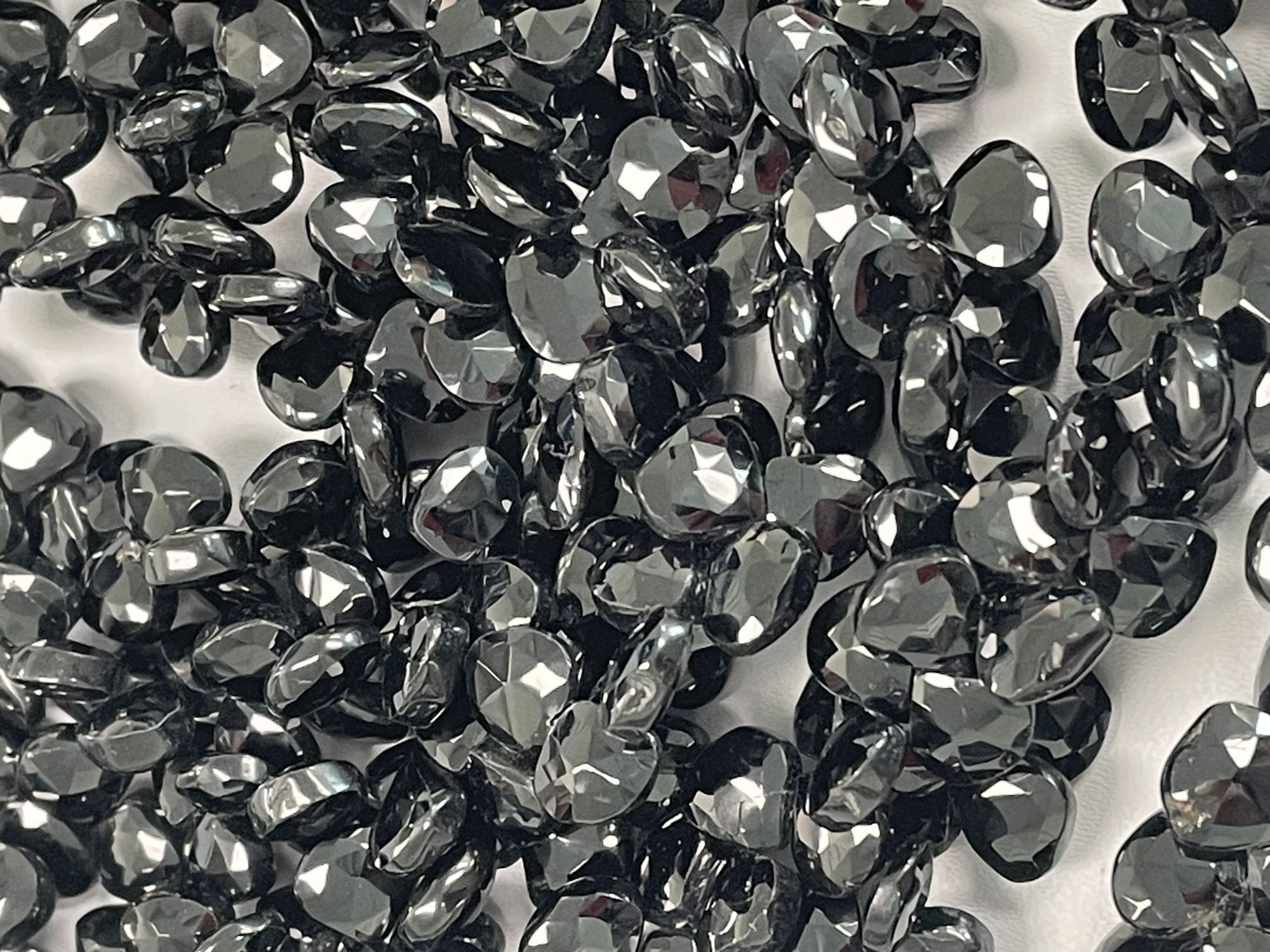 Black Spinel Heart faceted