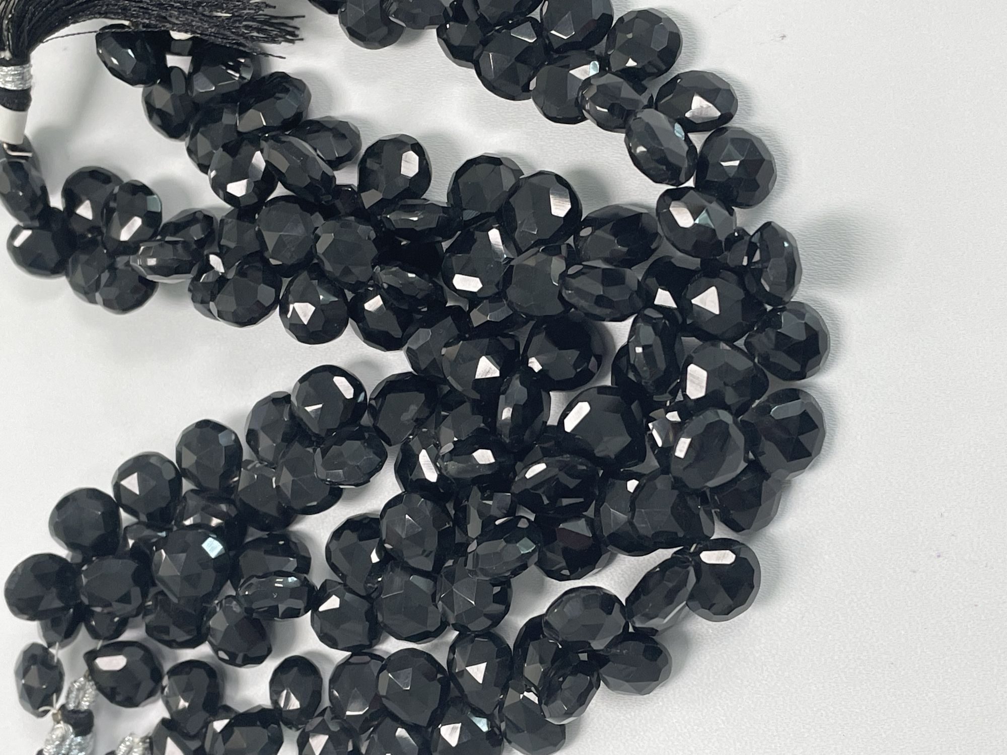 Black Spinel Heart Faceted