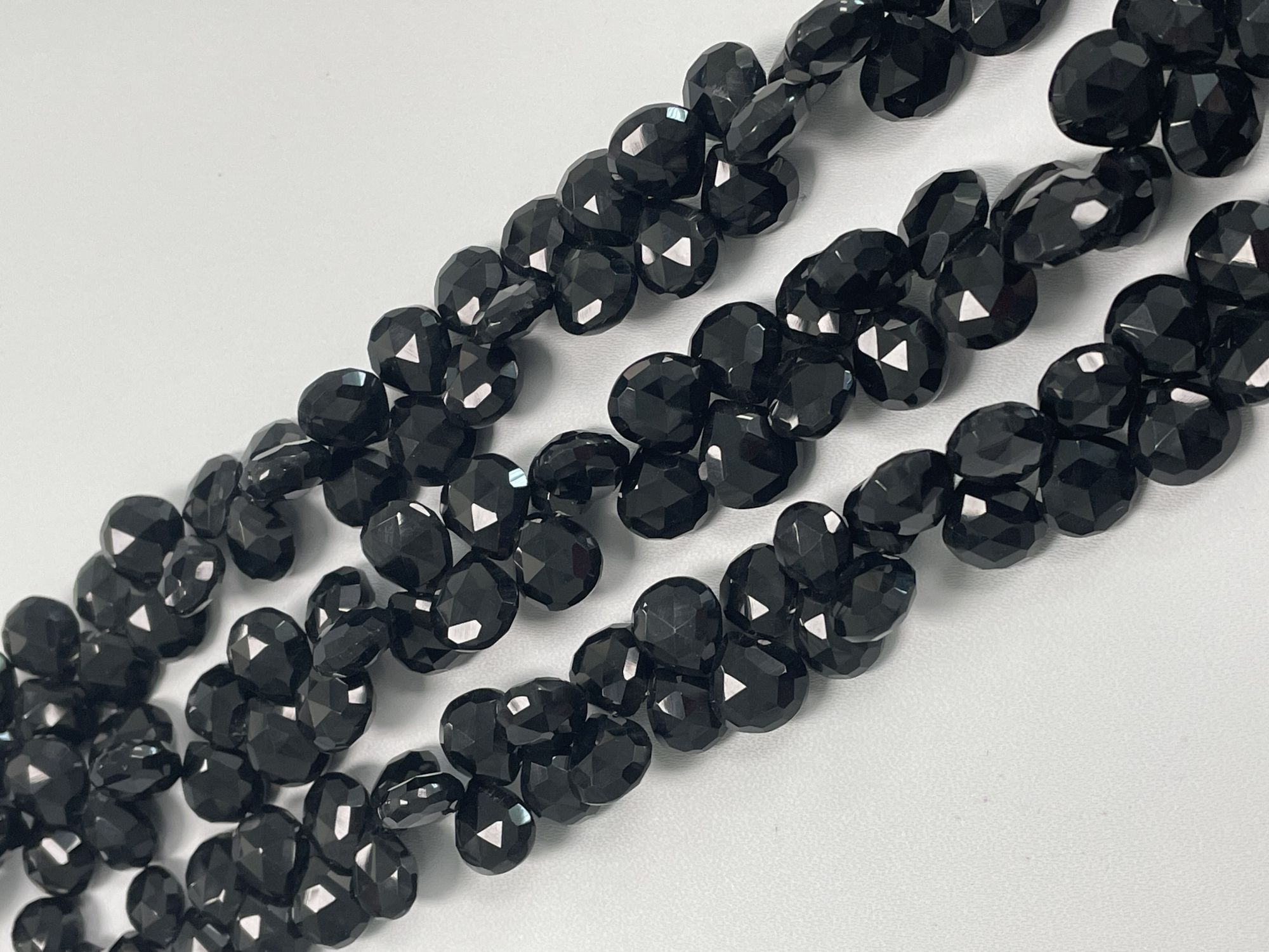 Black Spinel Heart Faceted