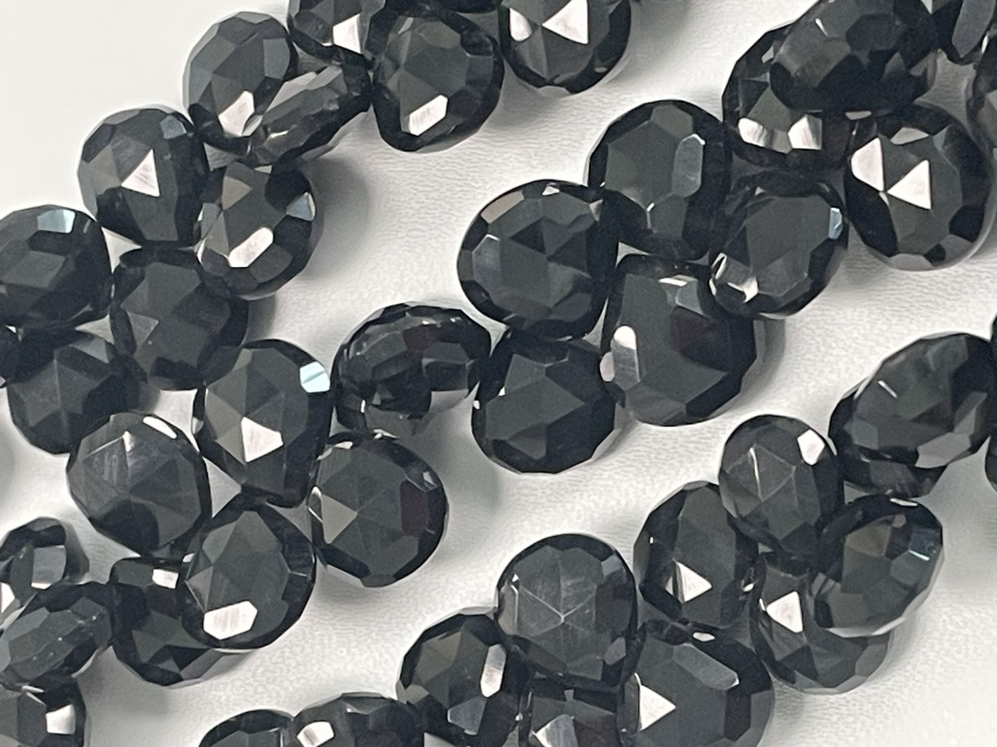 Black Spinel Heart Faceted