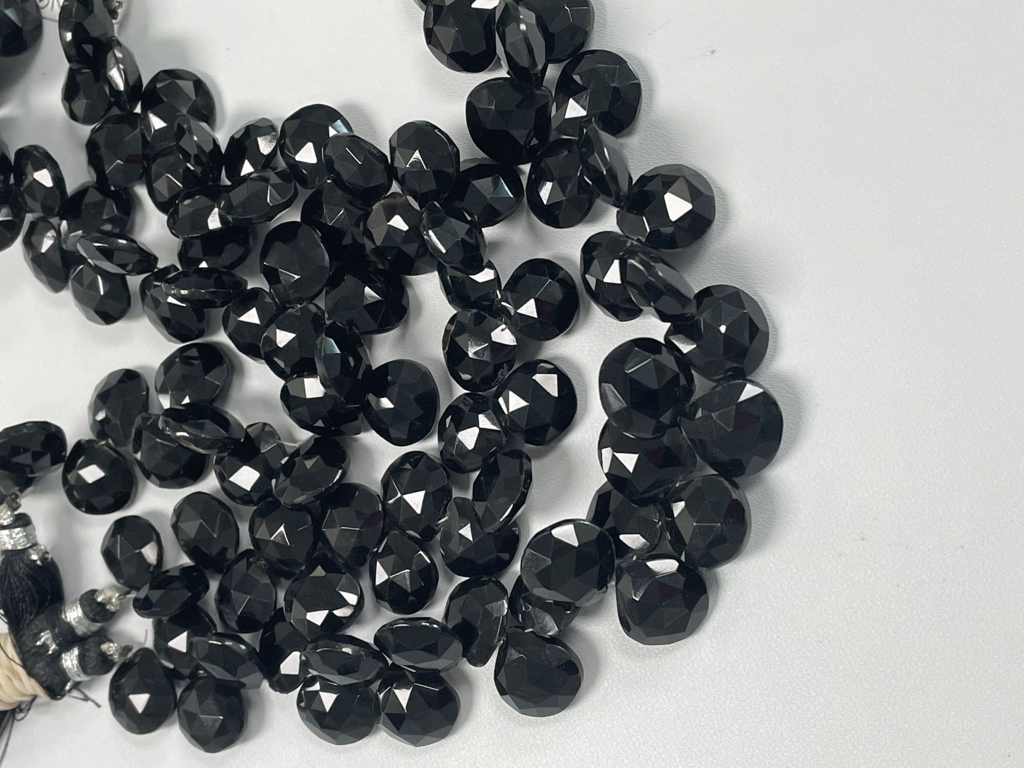 Black Spinel Heart Faceted