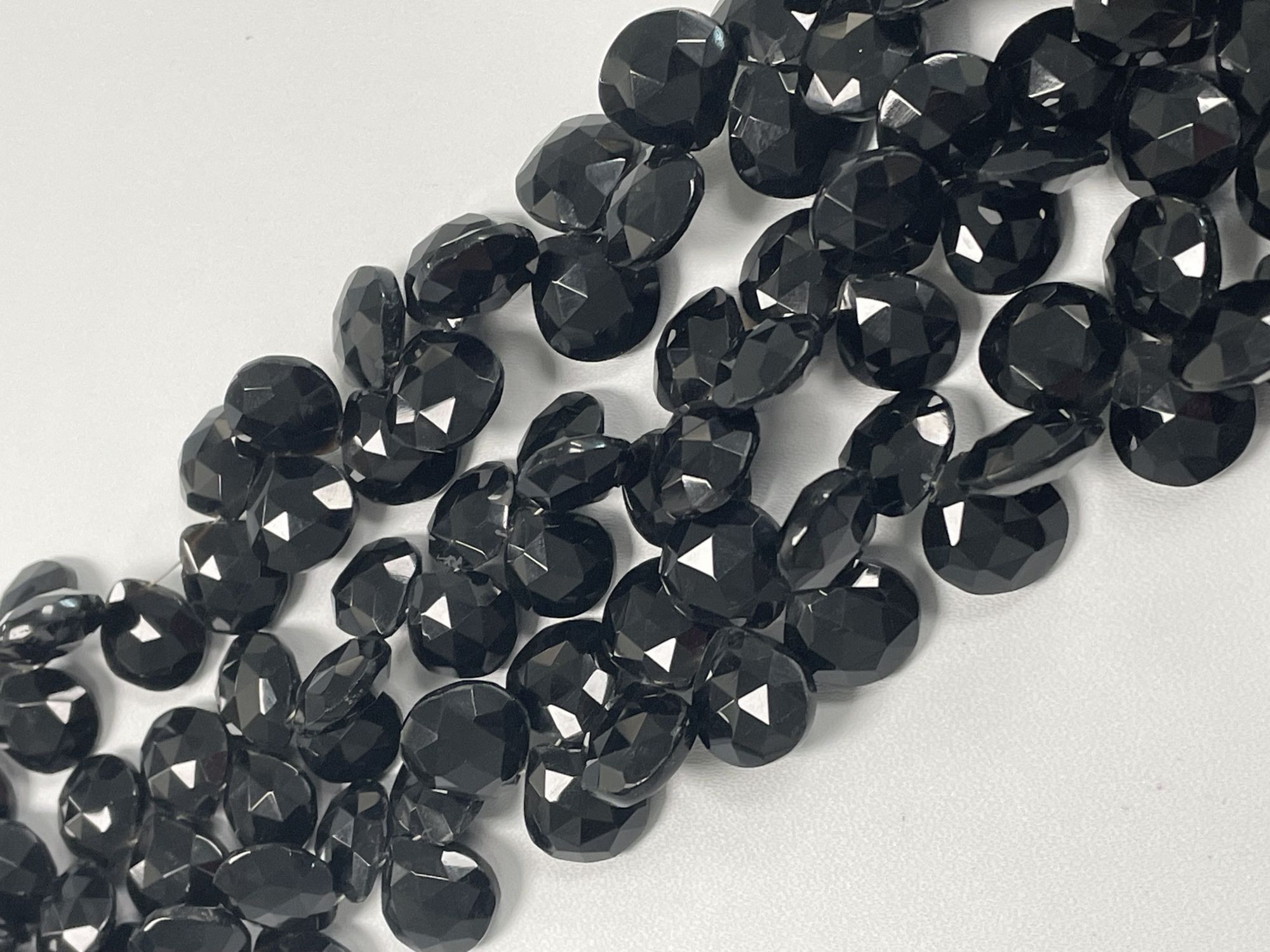 Black Spinel Heart Faceted
