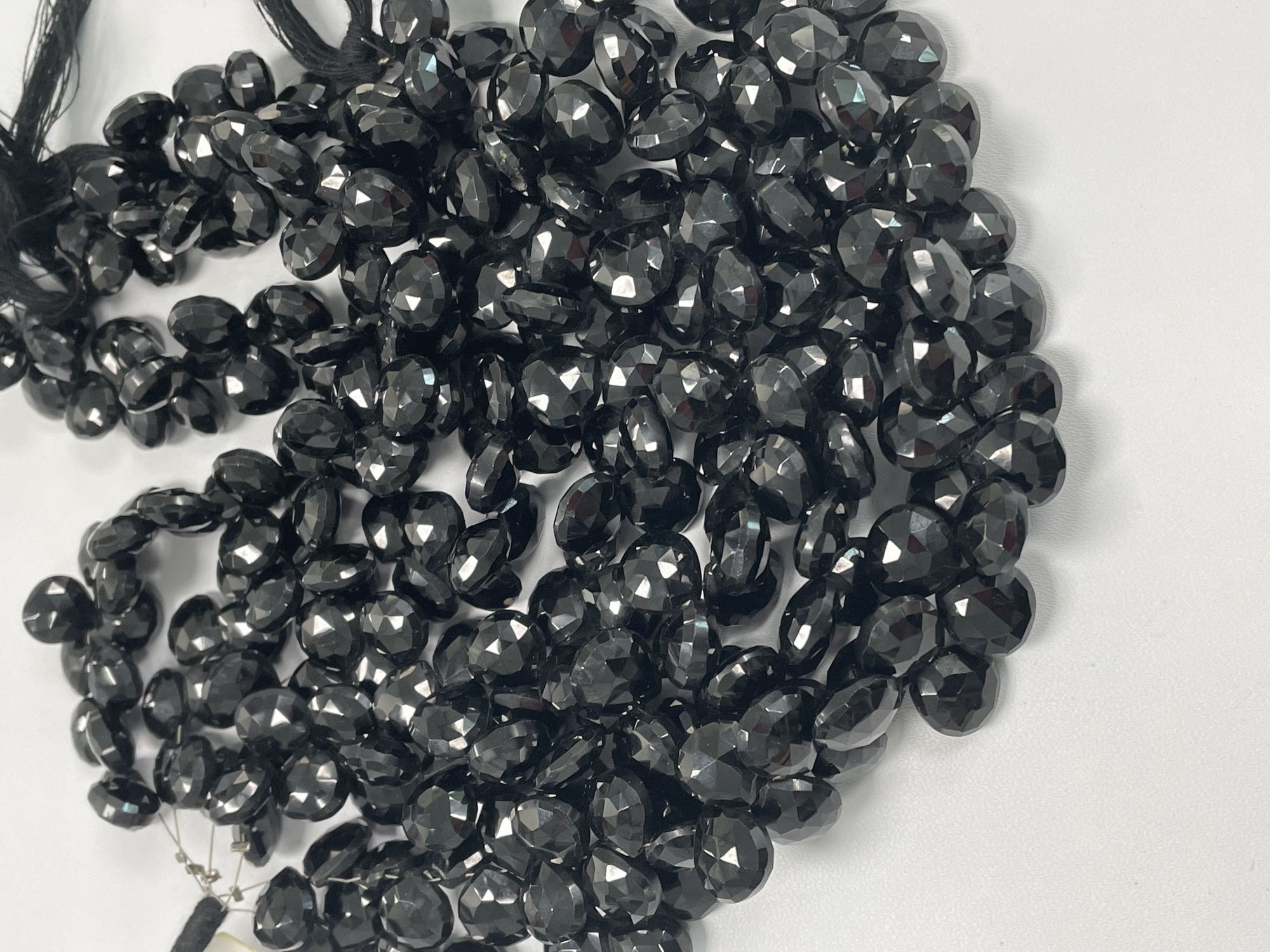 Black Spinel Heart Faceted