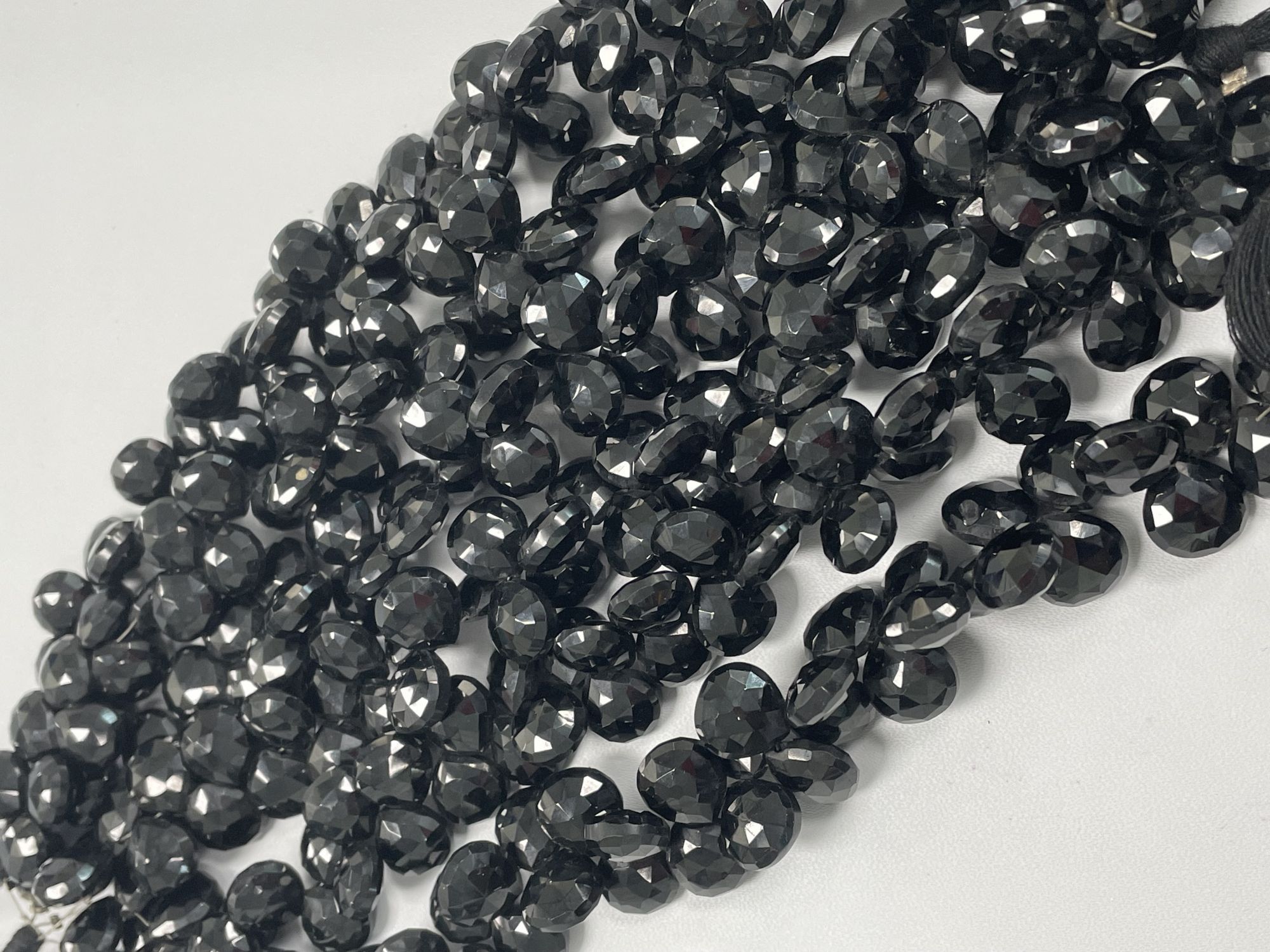 Black Spinel Heart Faceted
