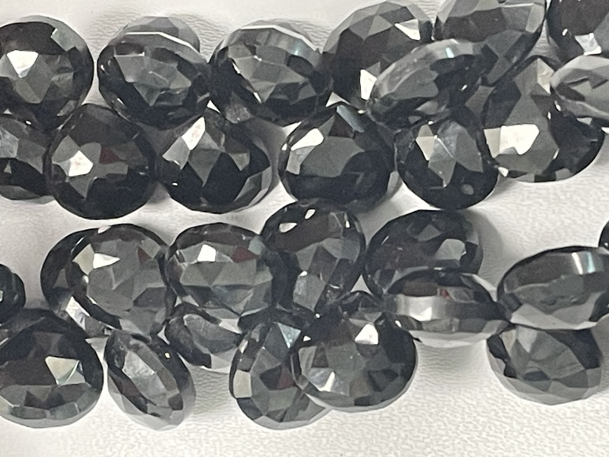 Black Spinel Heart Faceted