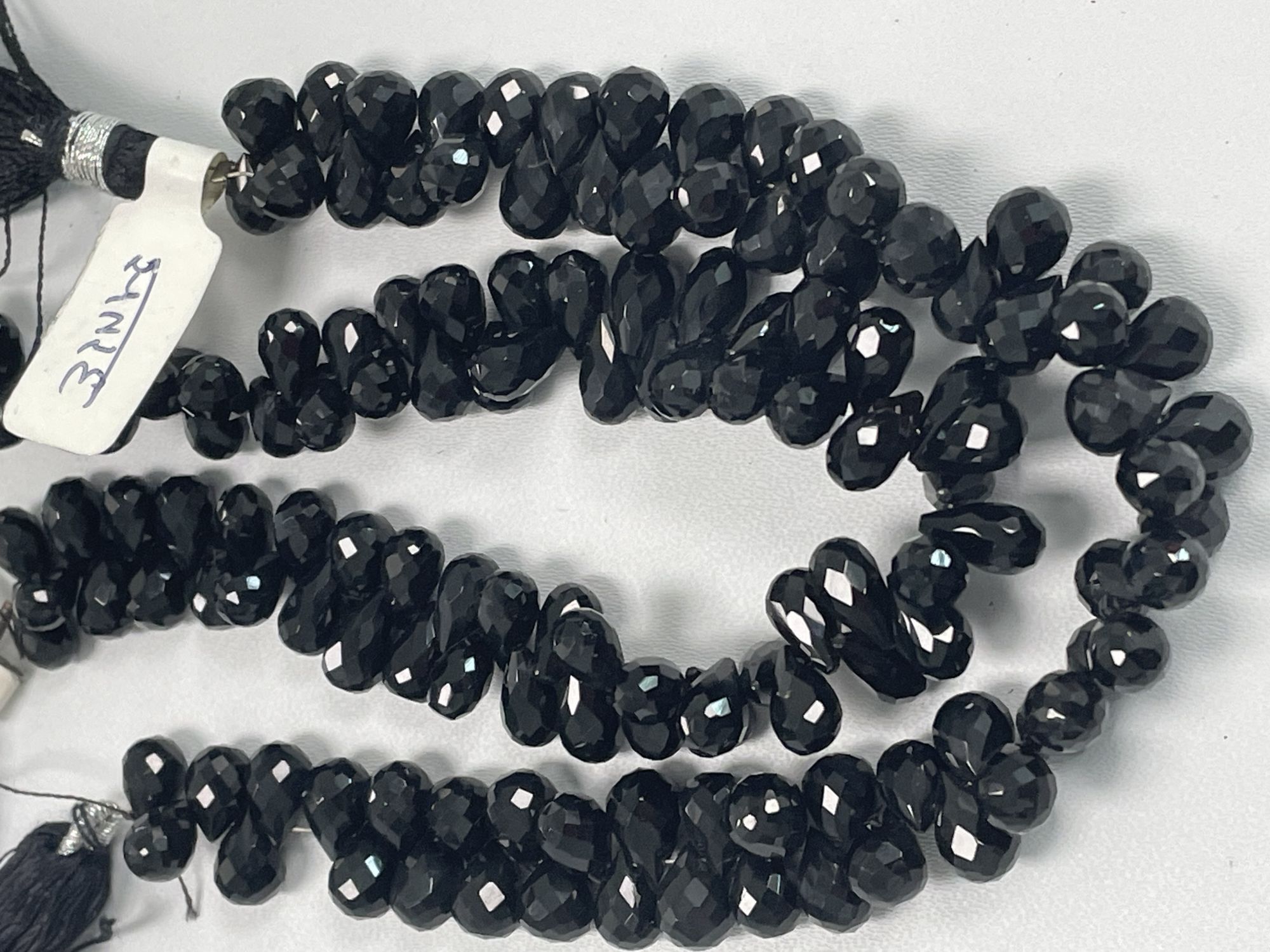 Black Spinel Drop Faceted