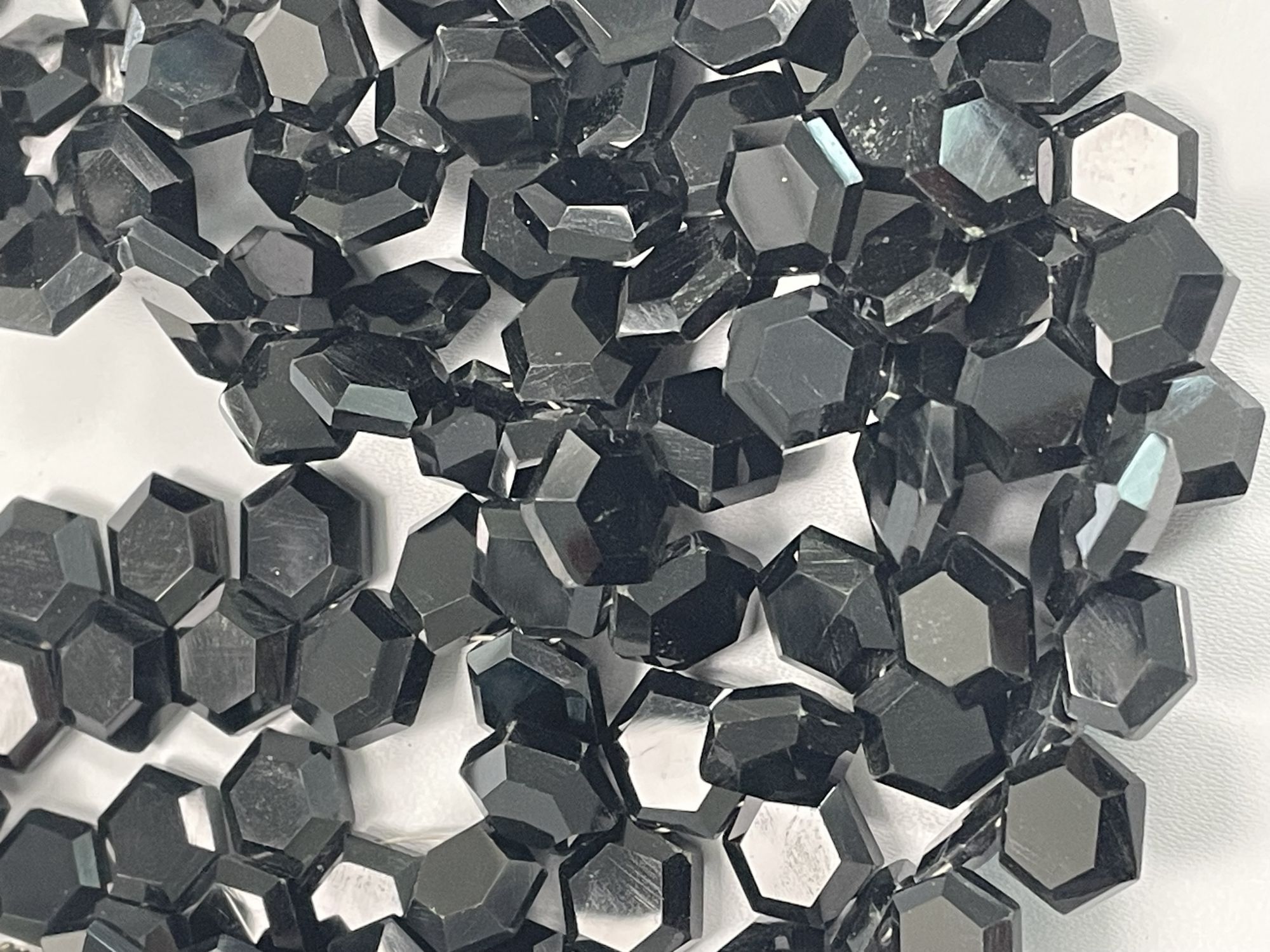 Black Spinel Hexagon Faceted