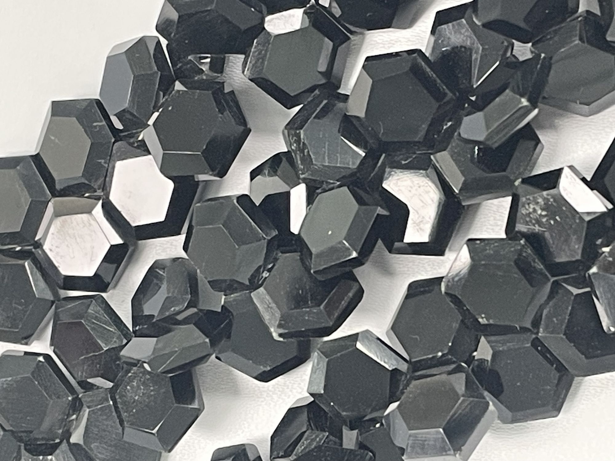 Black Spinel Hexagon Faceted