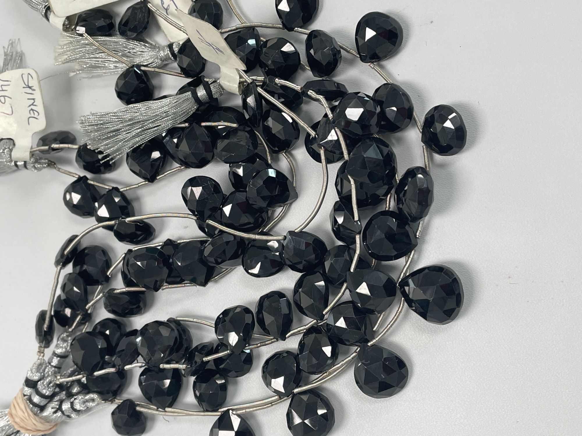 Black Spinel Heart Faceted