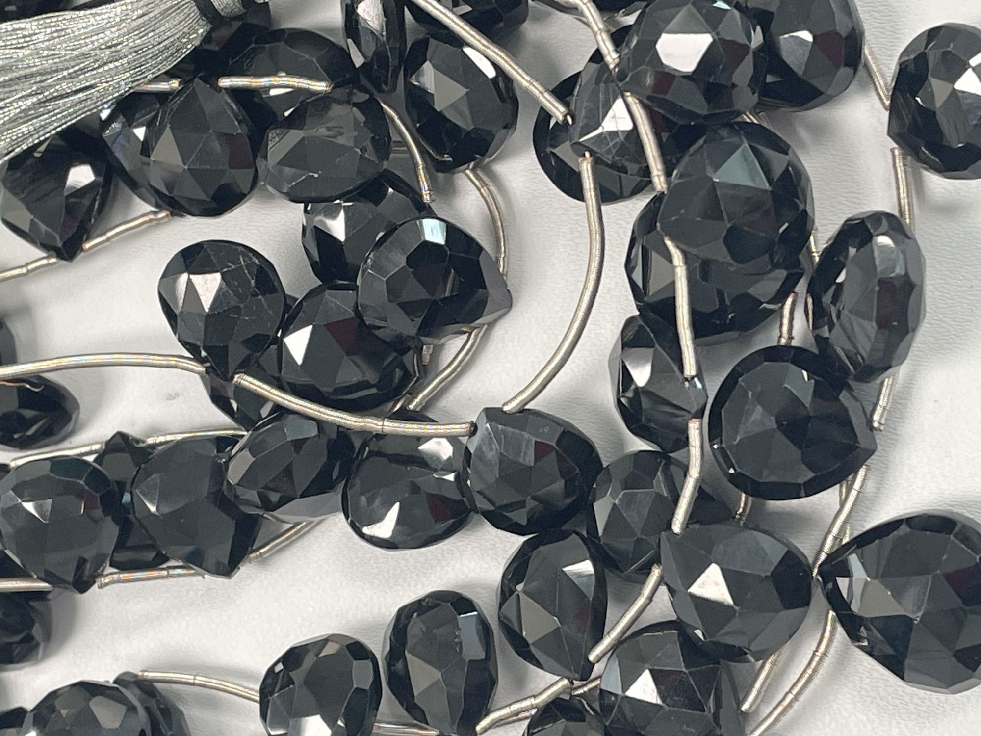Black Spinel Heart Faceted