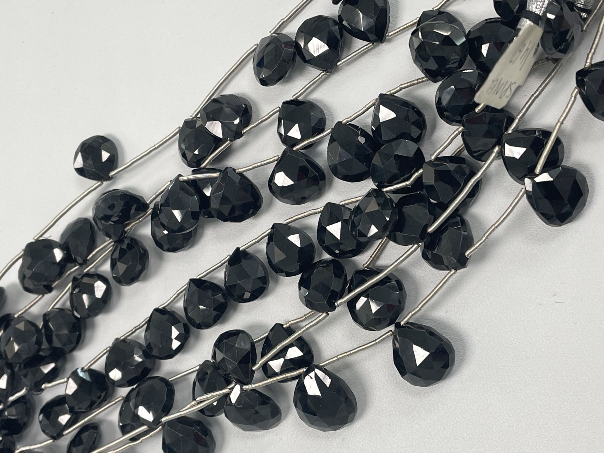 Black Spinel Heart Faceted