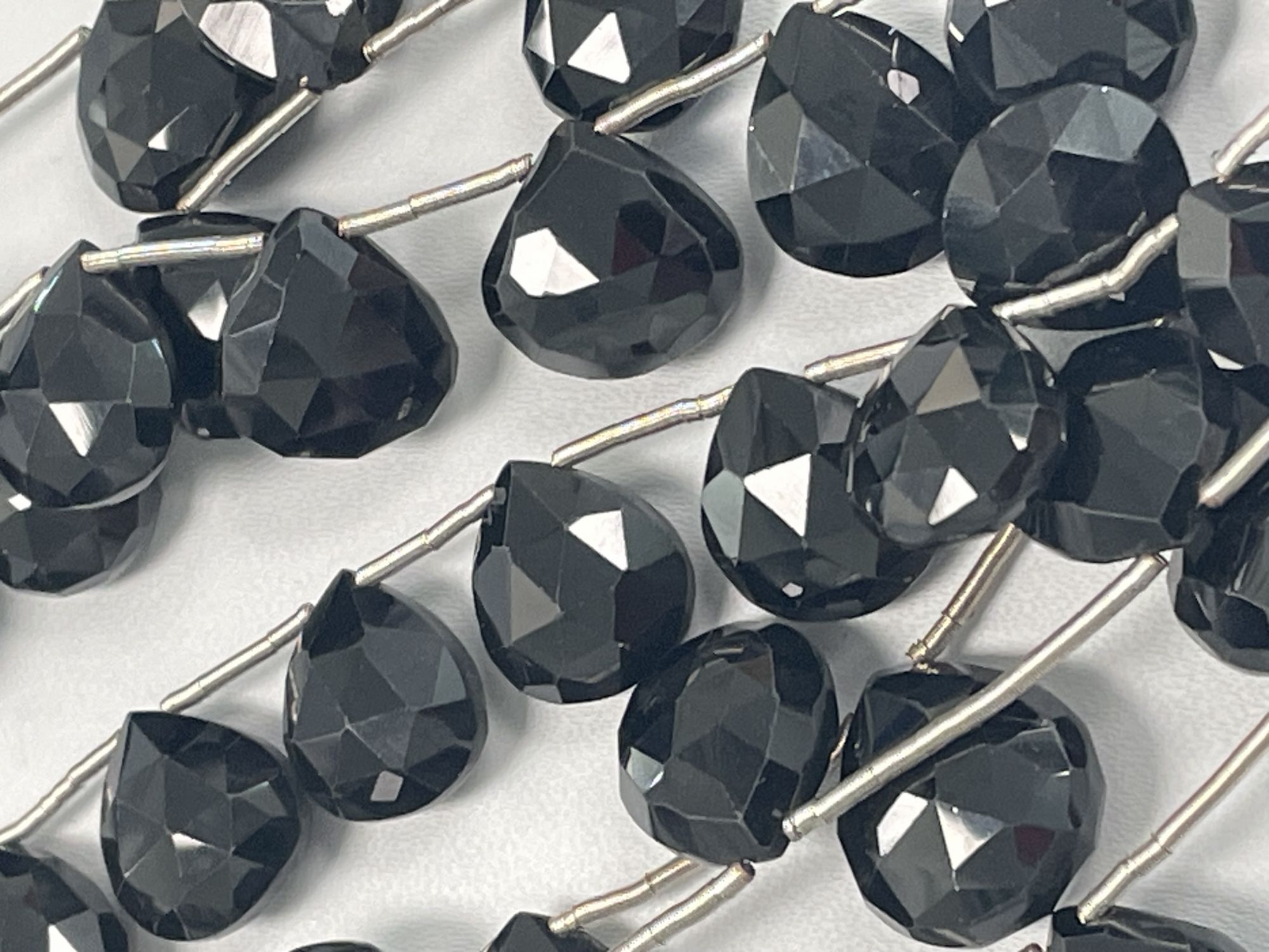 Black Spinel Heart Faceted