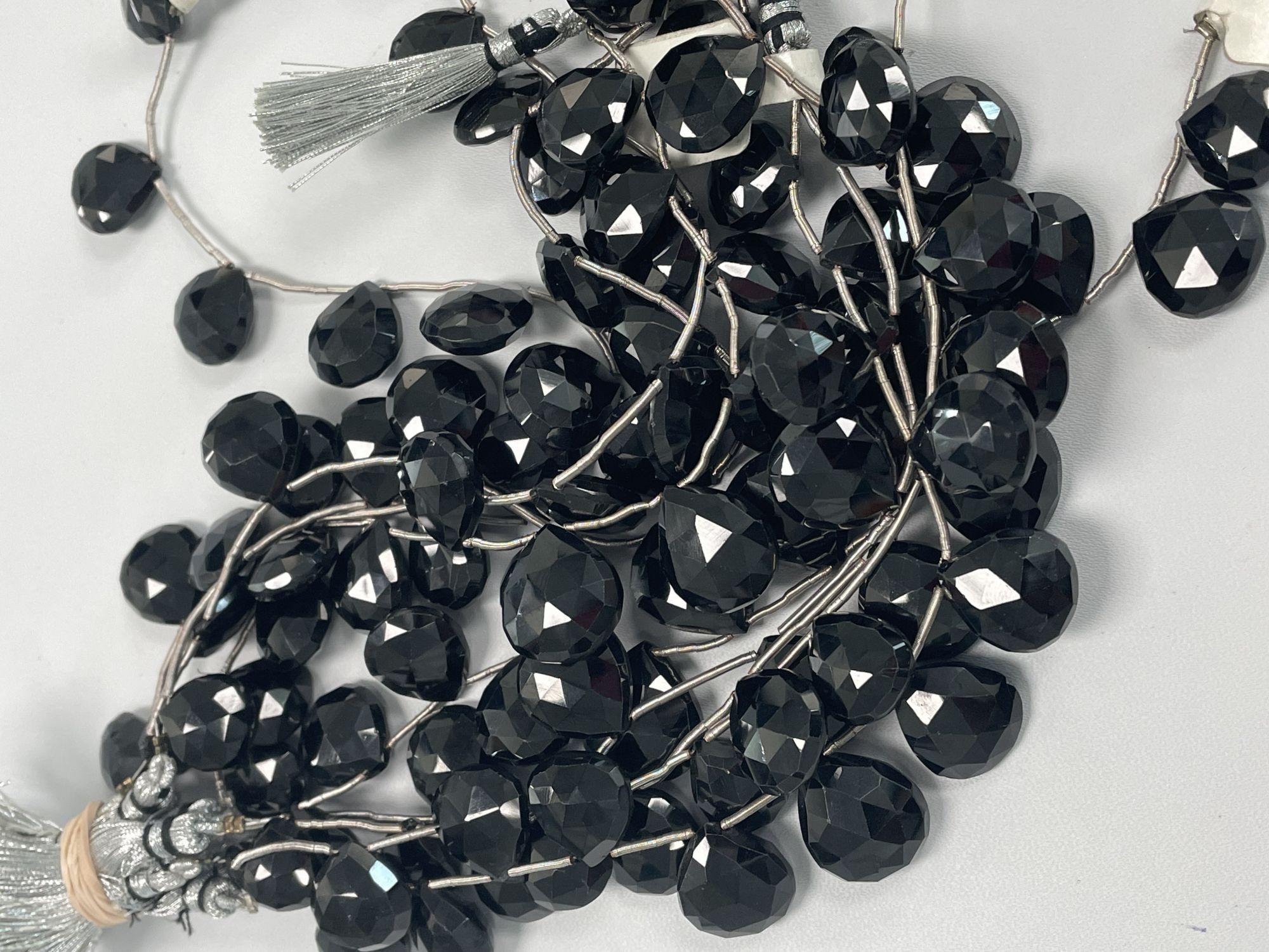 Black Spinel Heart Faceted