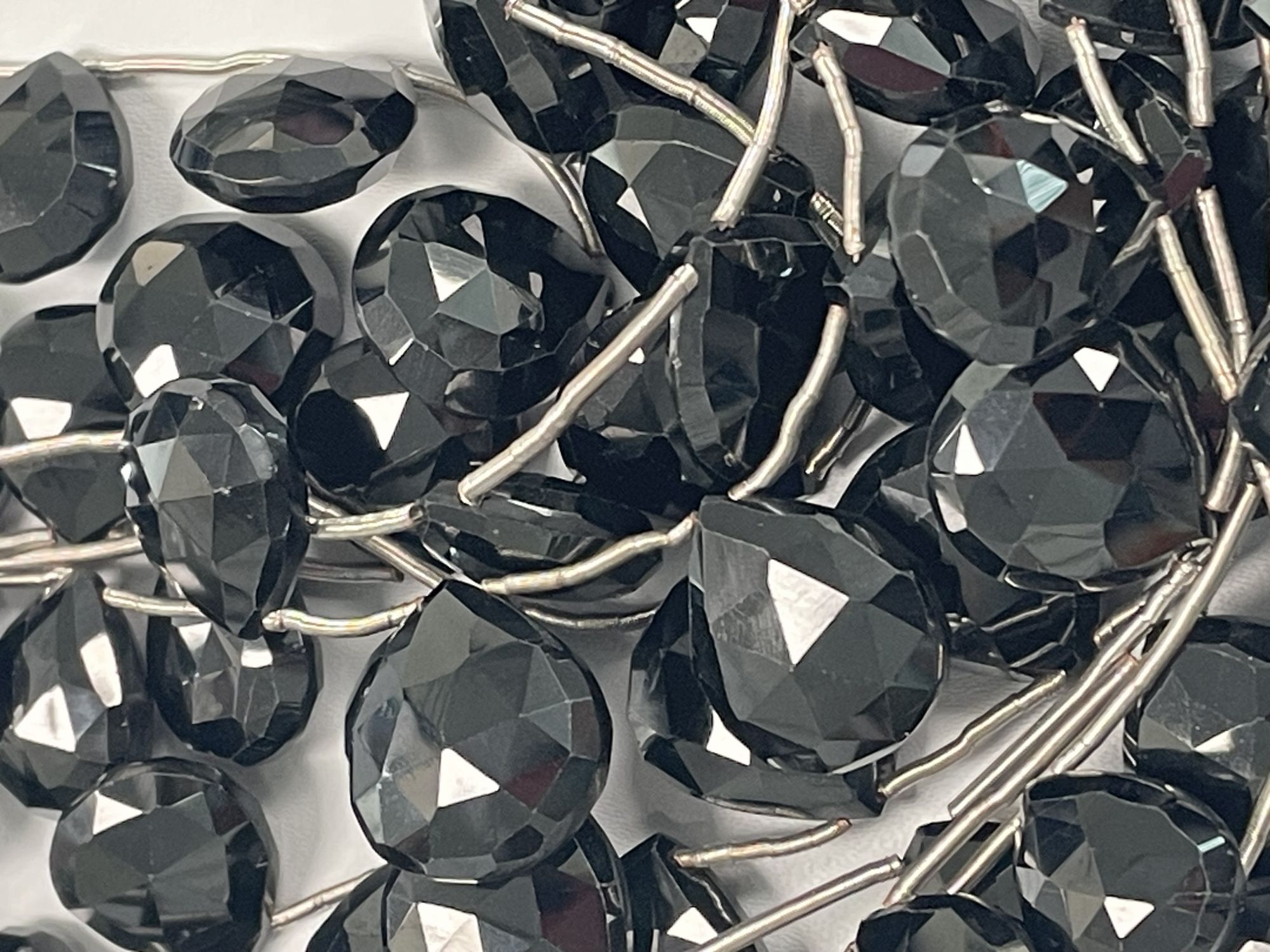 Black Spinel Heart Faceted