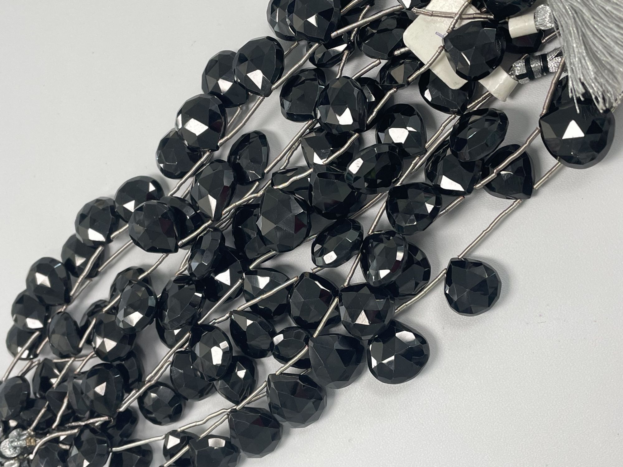 Black Spinel Heart Faceted