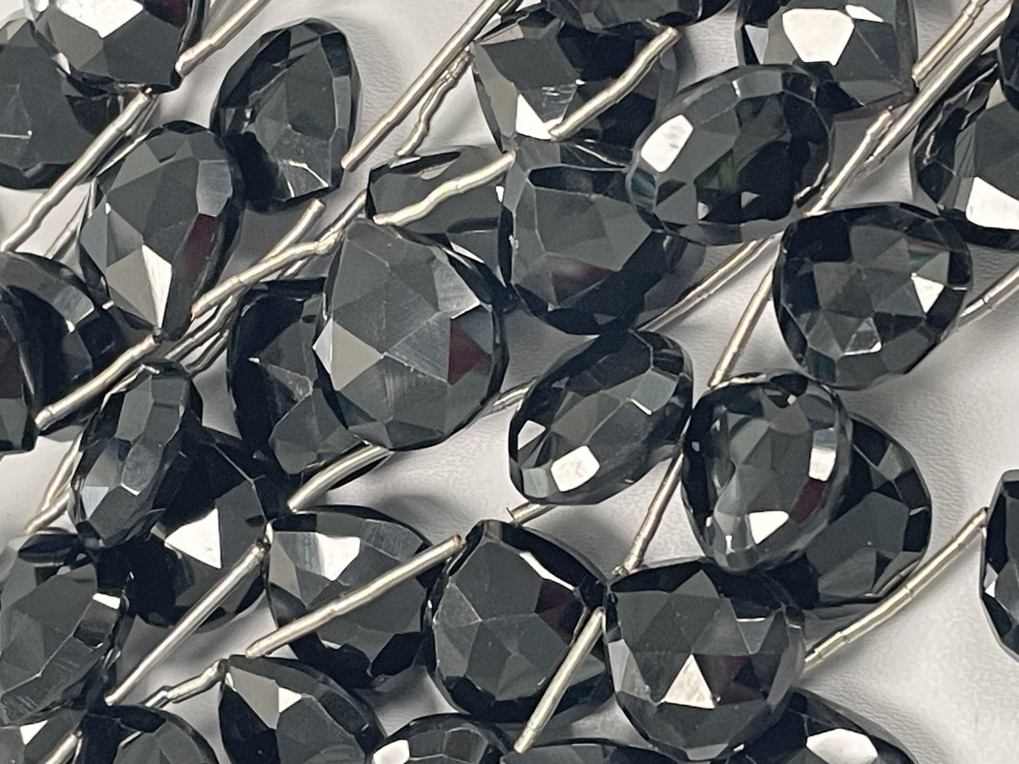 Black Spinel Heart Faceted