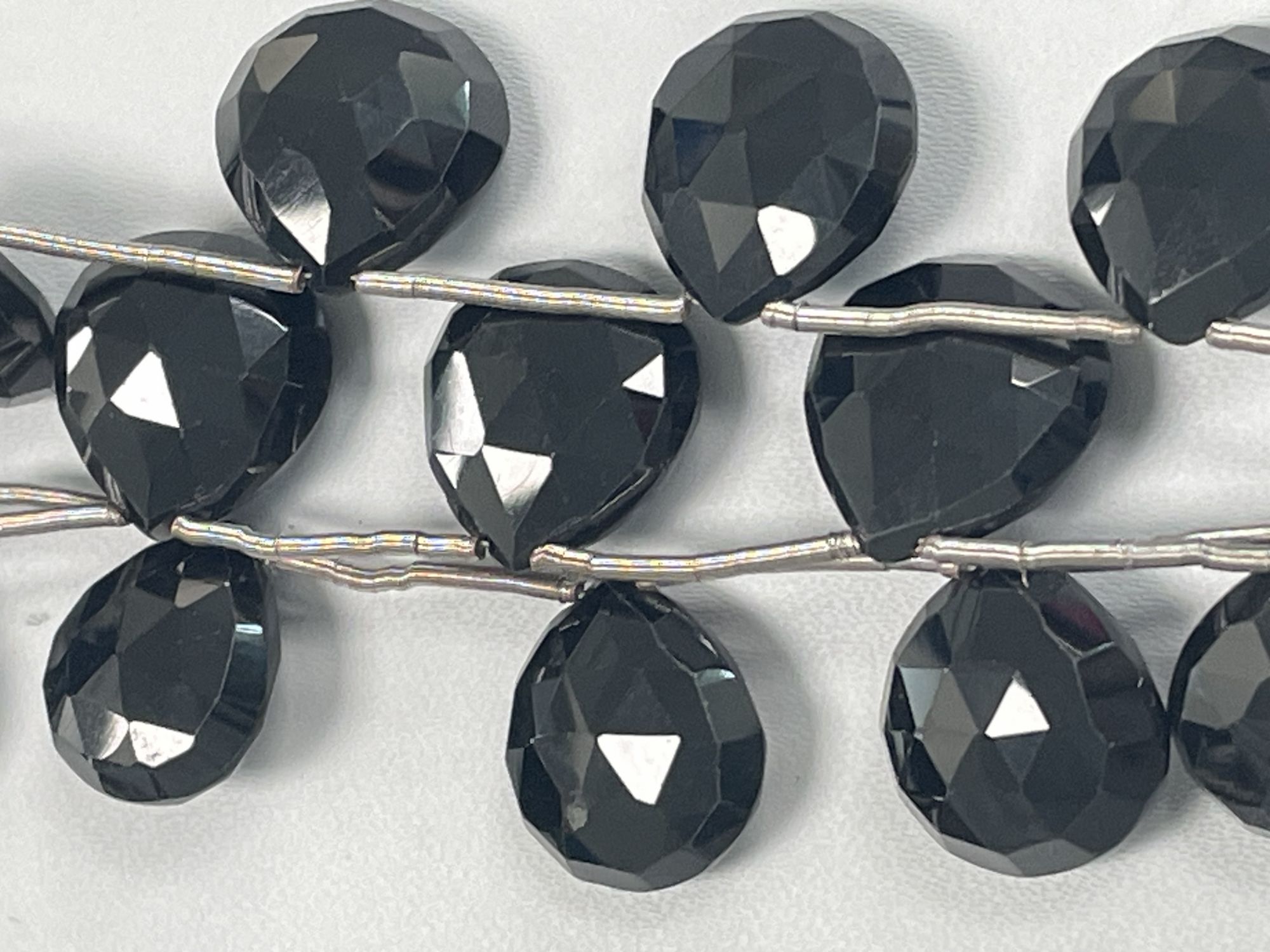 Black Spinel Heart Faceted
