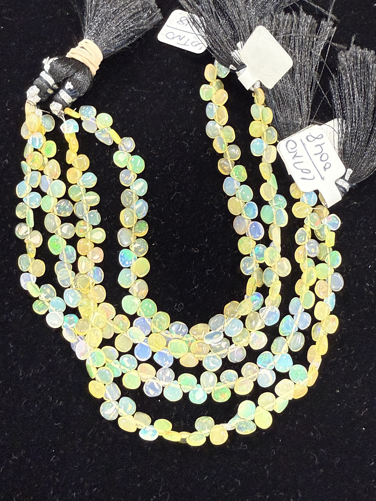 Ethiopian Opal Hearts Smooth