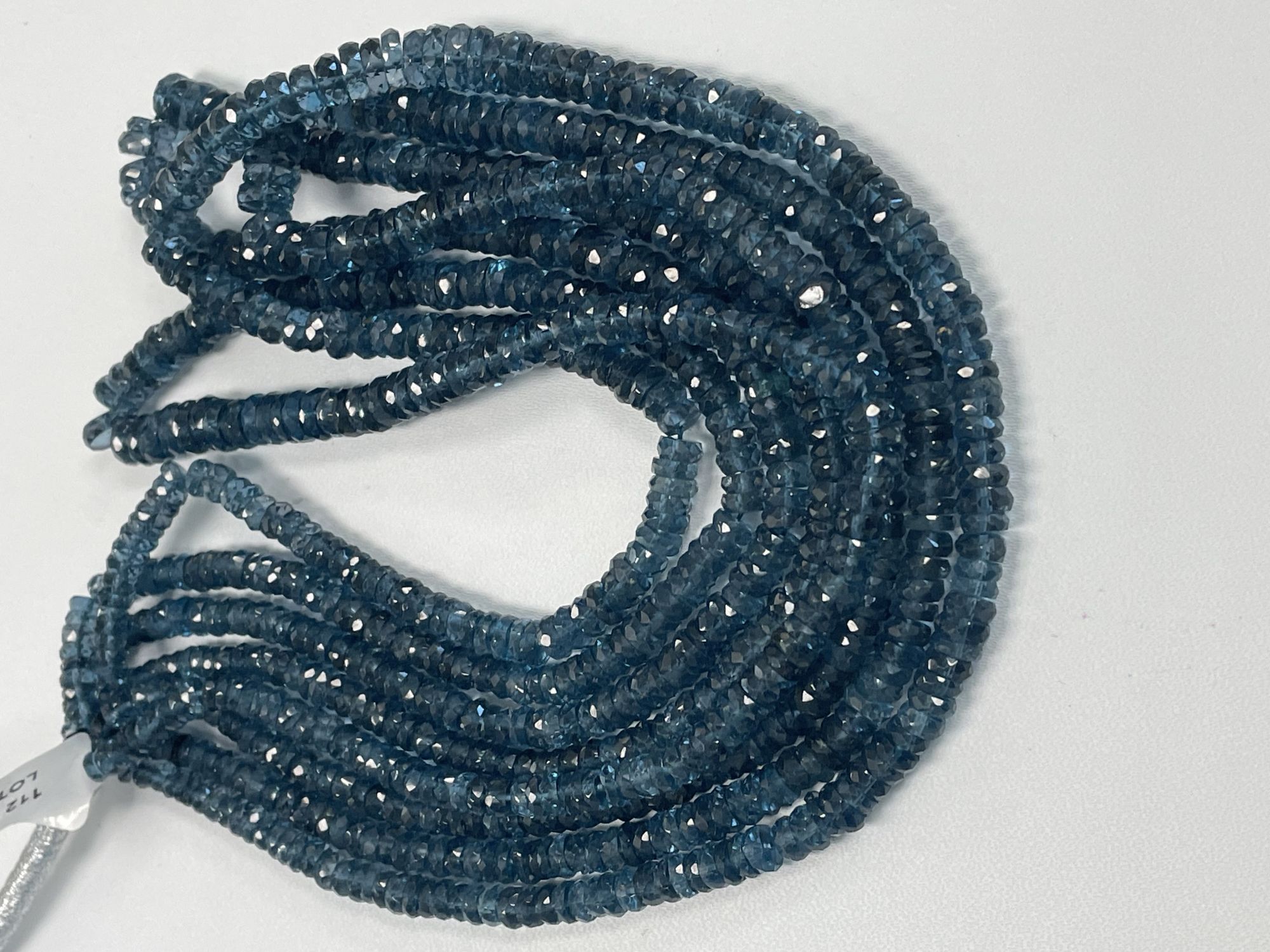 London Blue Topaz Rondelle Faceted