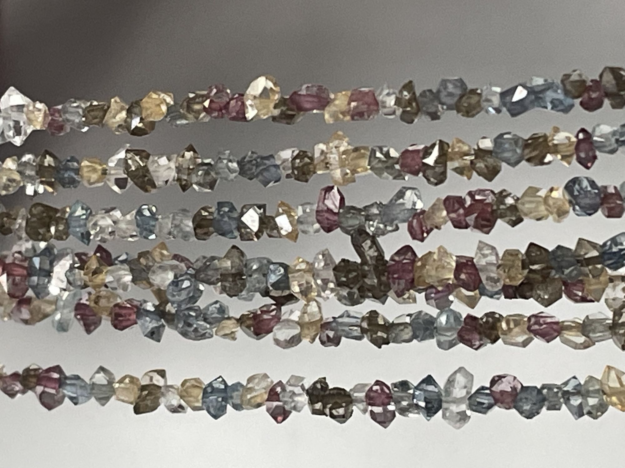 Multi Herkimer Diamond Funky cut Faceted