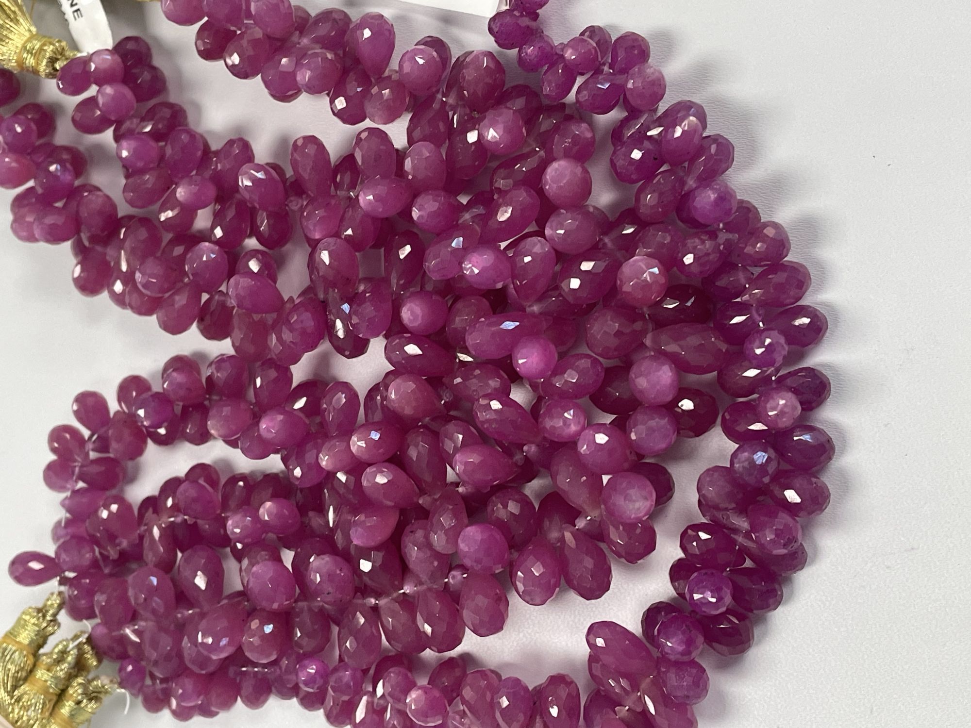 Pink Sapphire Drop Faceted