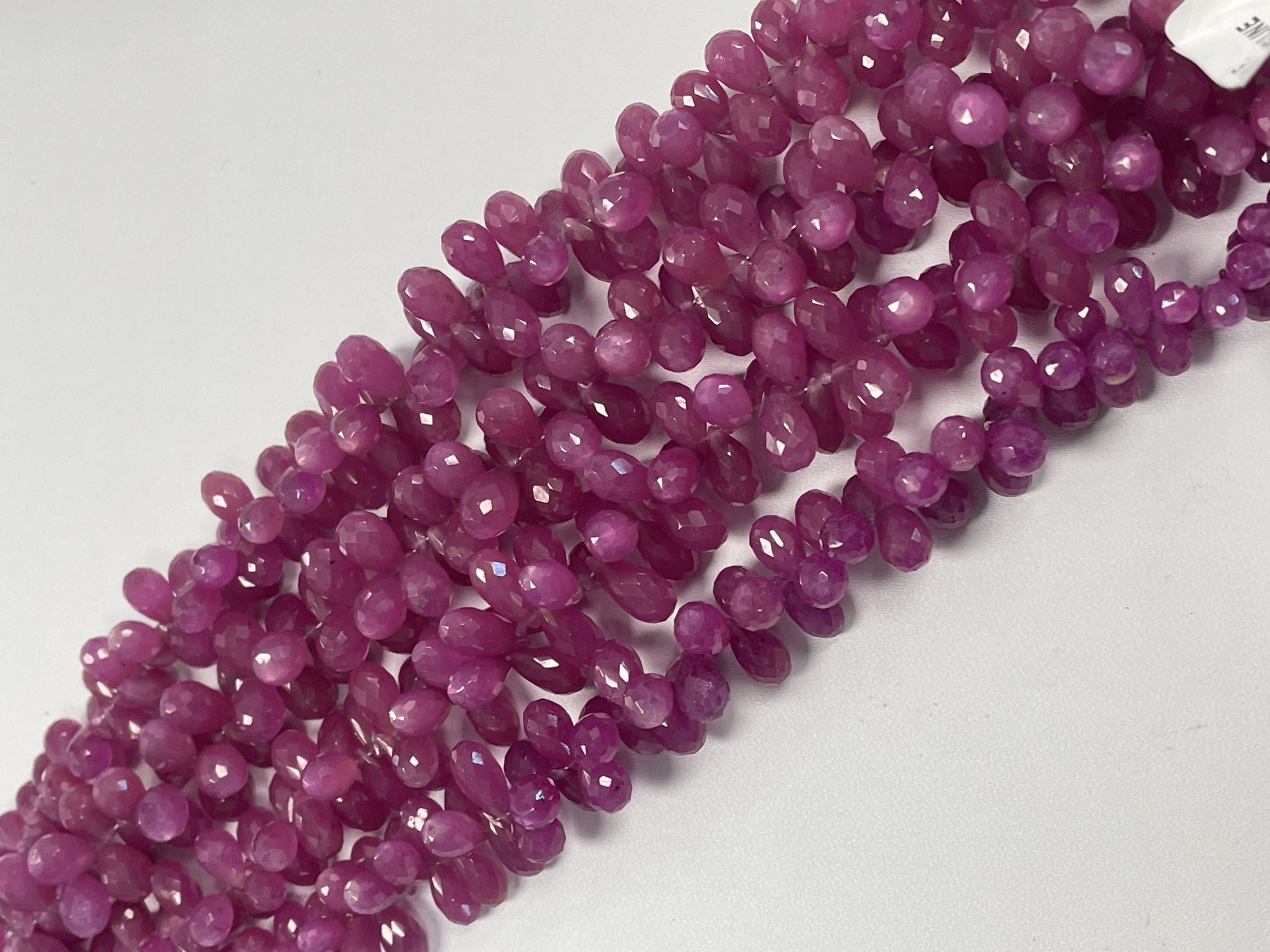 Pink Sapphire Drop Faceted