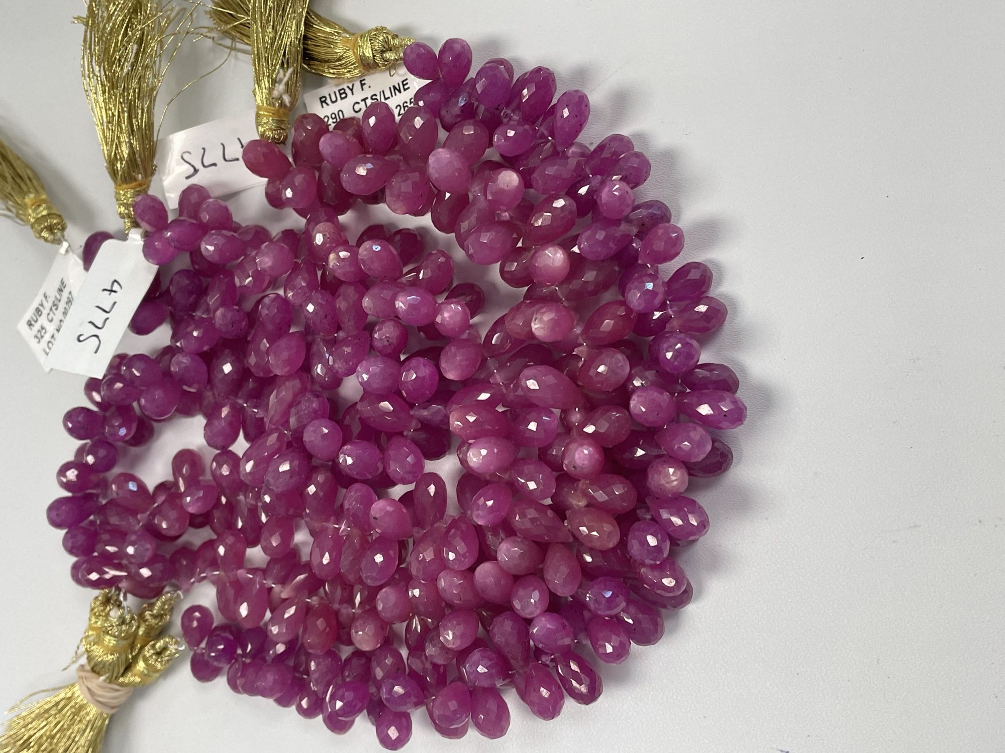 Pink Sapphire Drop Faceted