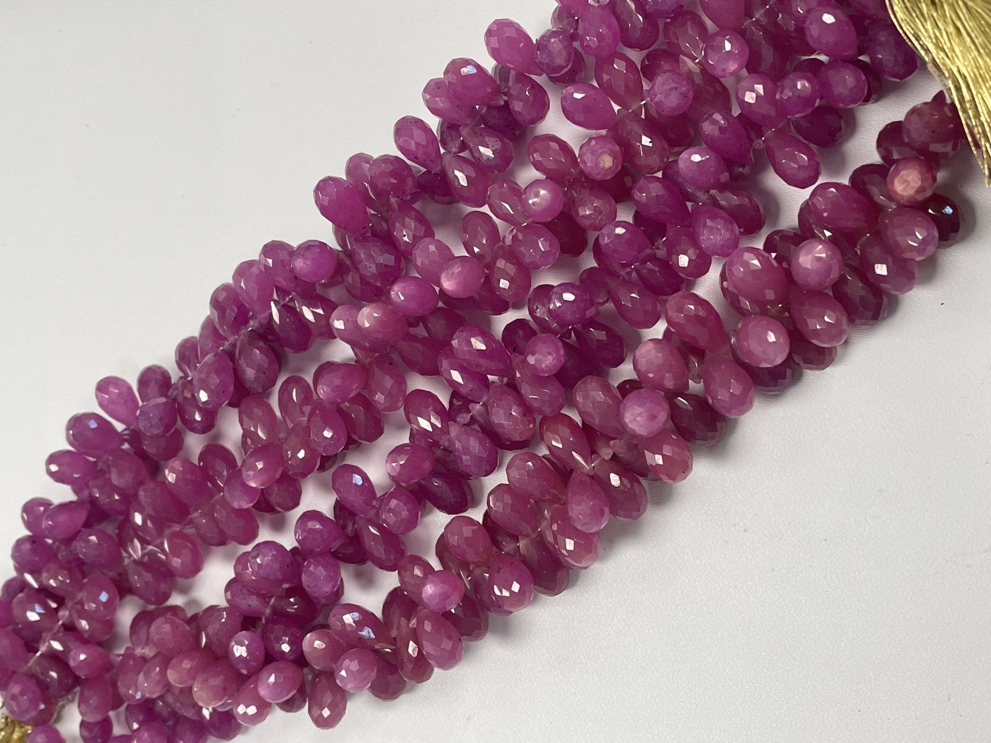 Pink Sapphire Drop Faceted
