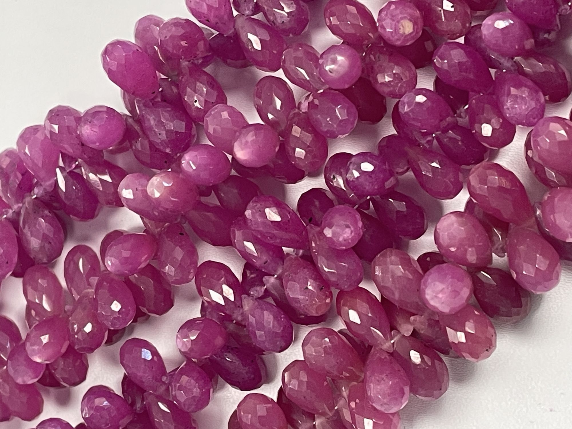 Pink Sapphire Drop Faceted