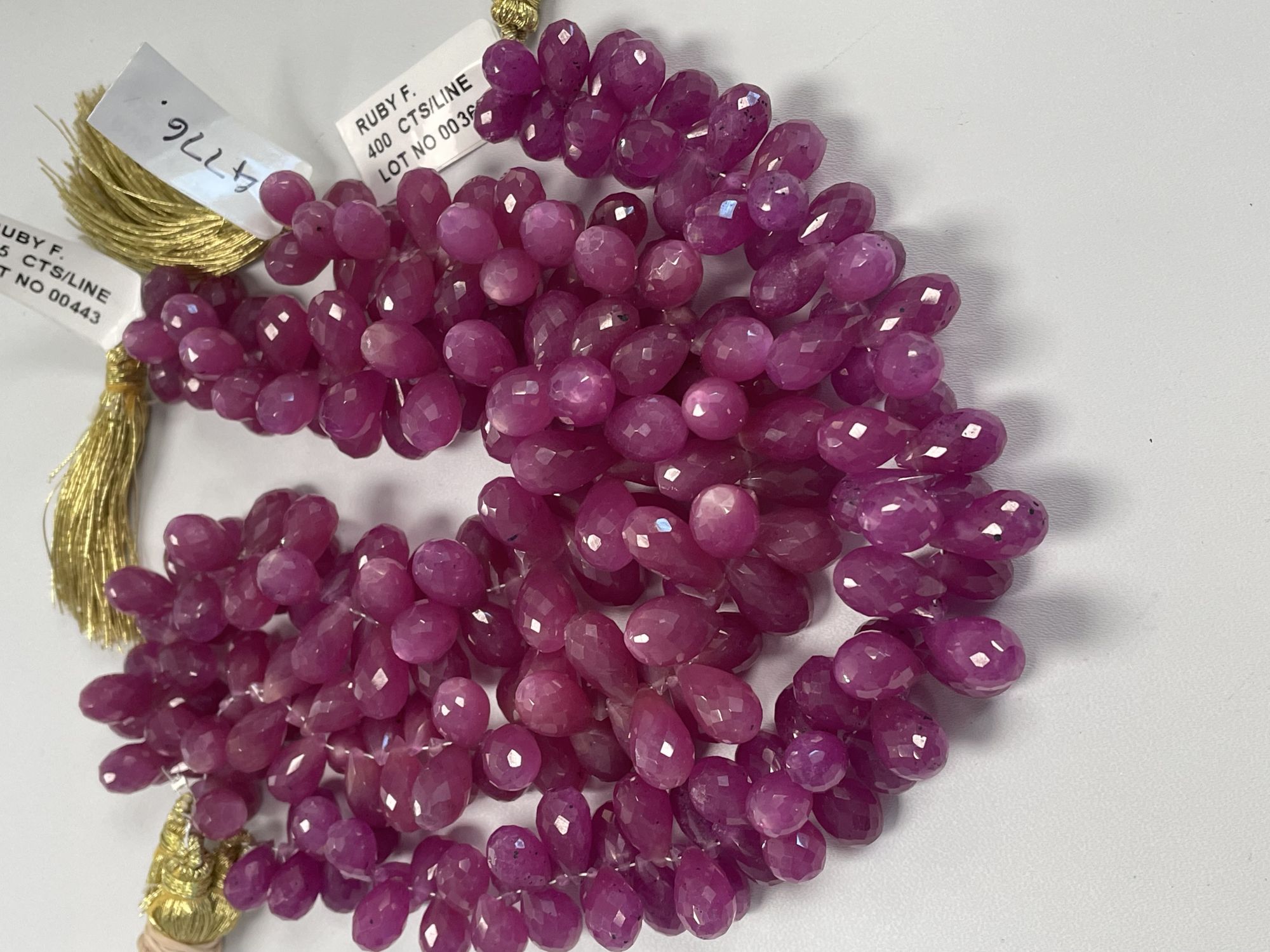 Pink Sapphire Drop Faceted