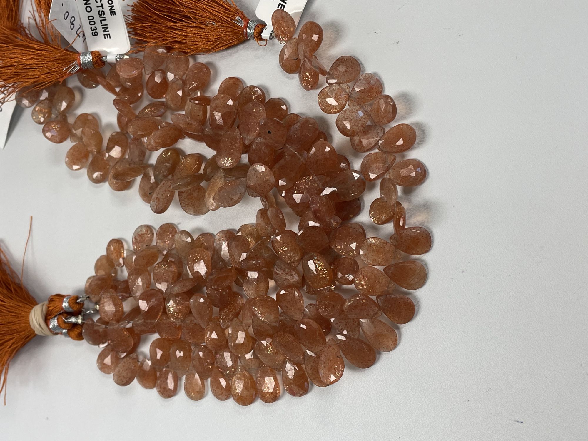 Sunstone Pear Faceted