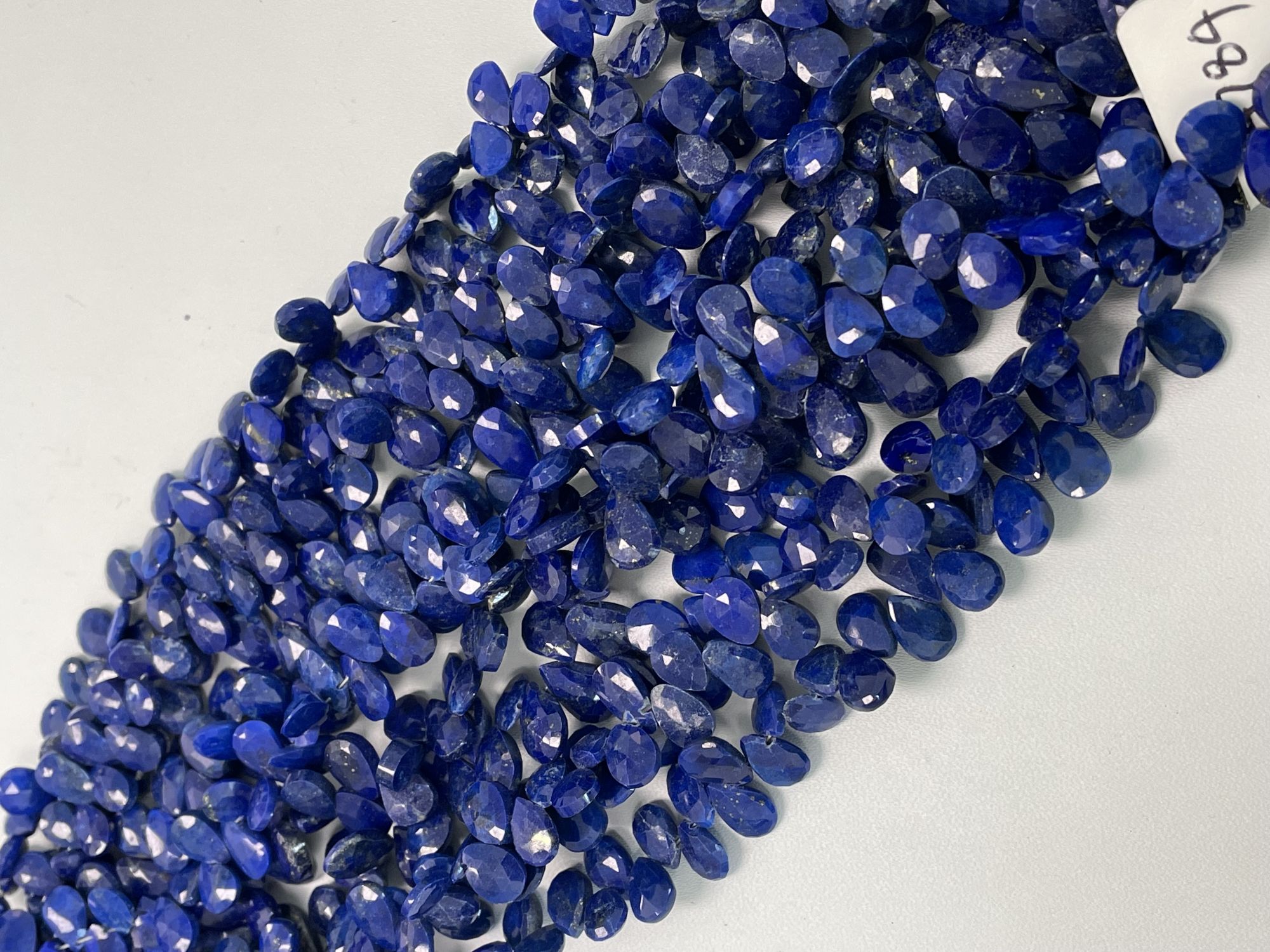 Lapis Pear Faceted