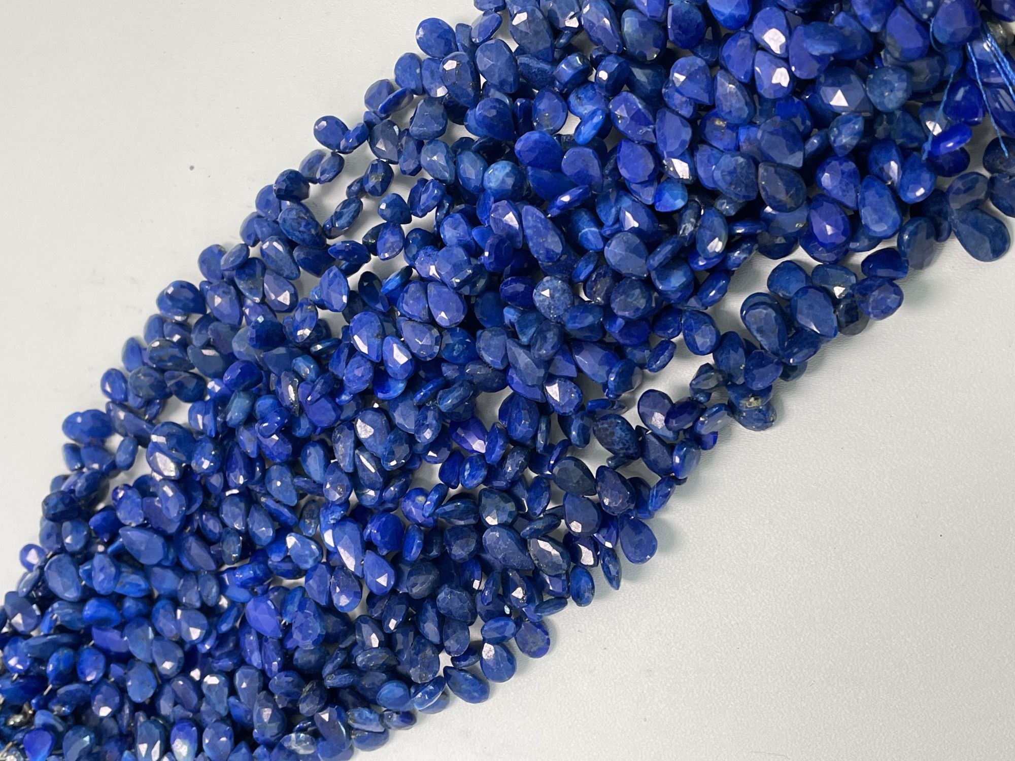 Lapis Pear Faceted