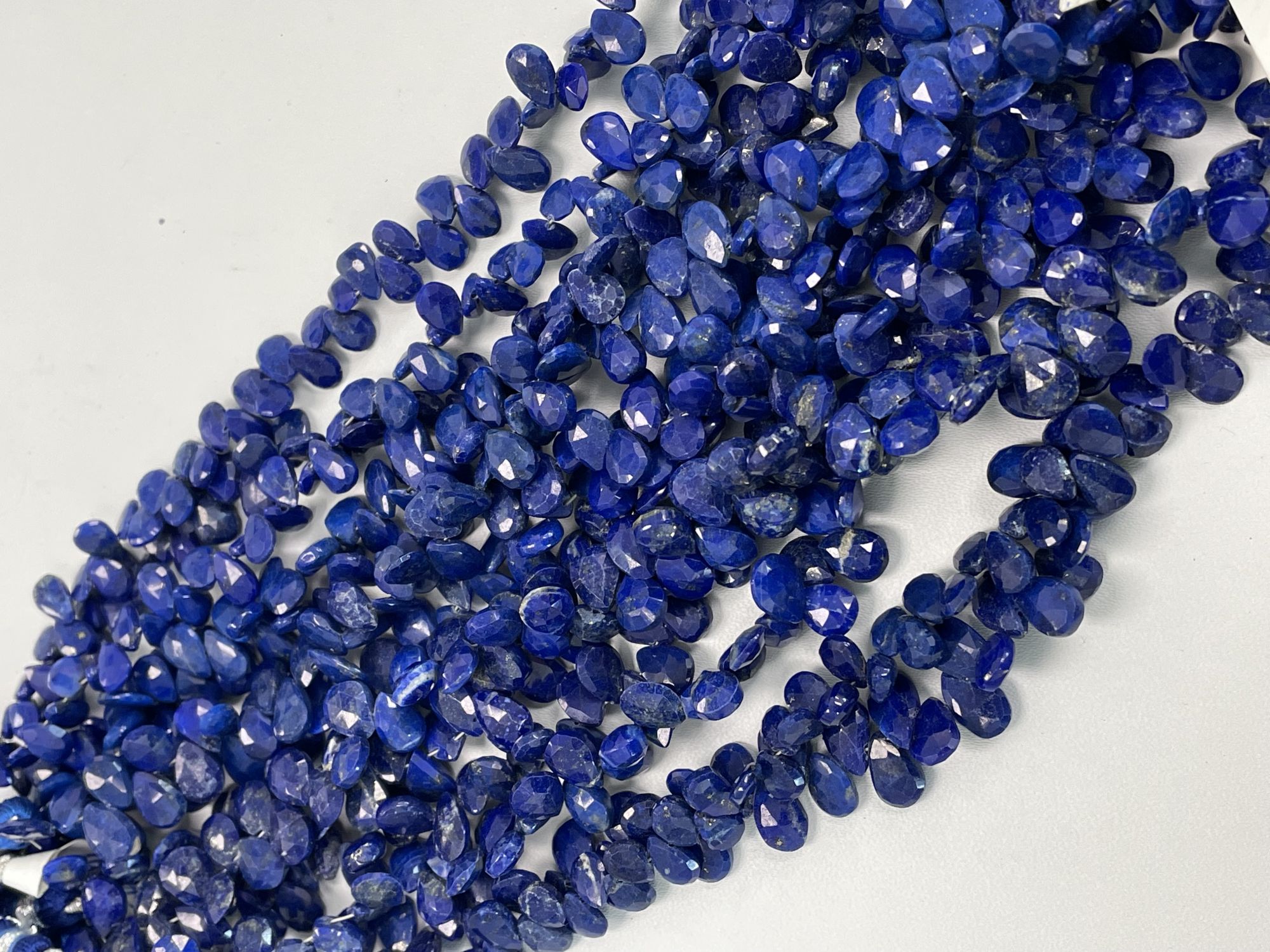 Lapis Pear Faceted